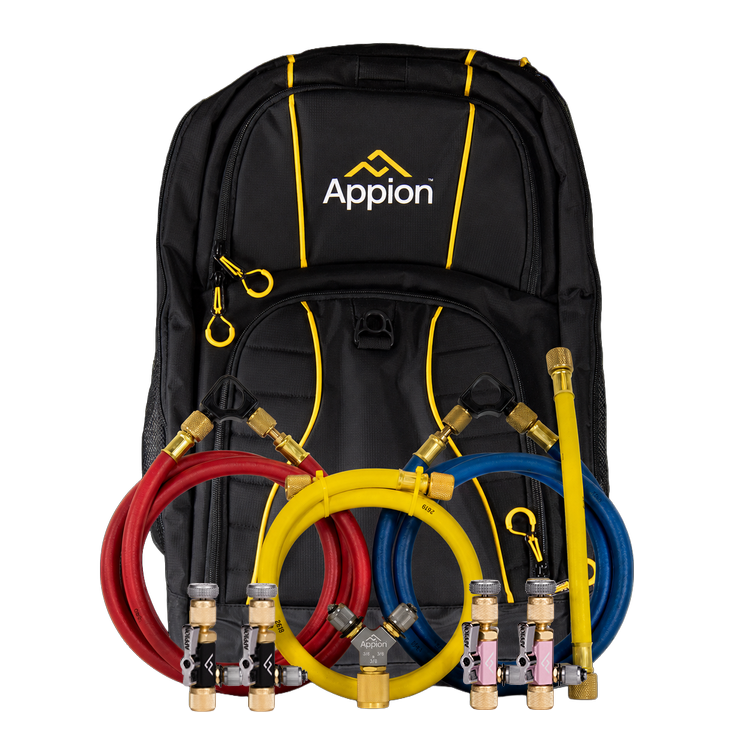 Appion SpeedKit recovery kit with hoses and backpack