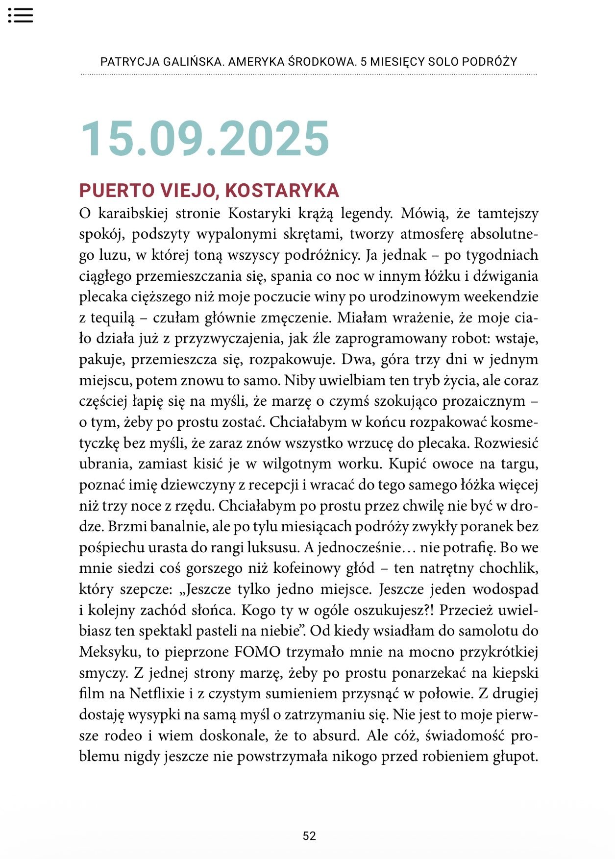 Ebook o podróży solo przez Amerykę Środkową