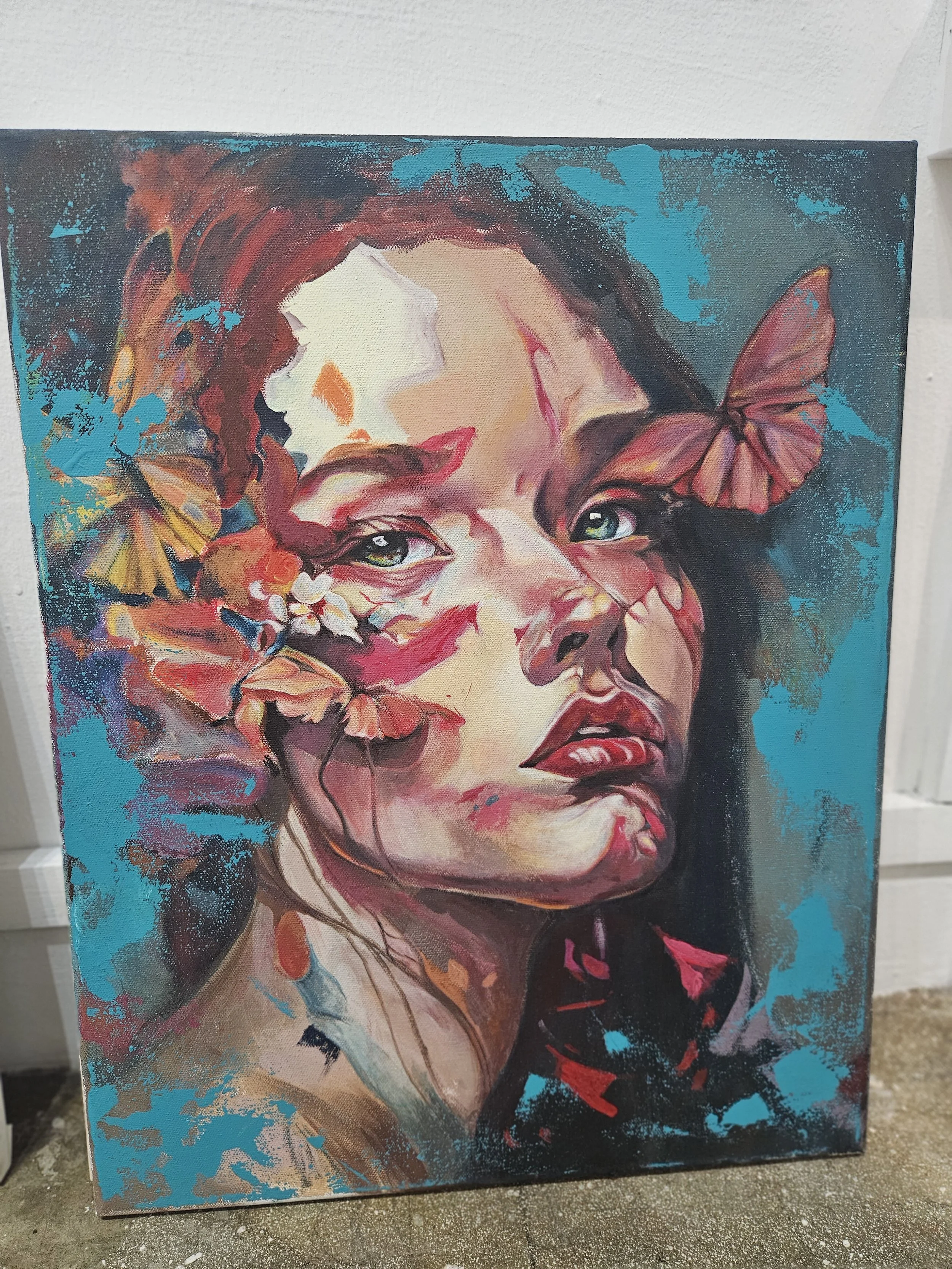 Butterfly Portrait Portrait Artwork Detail