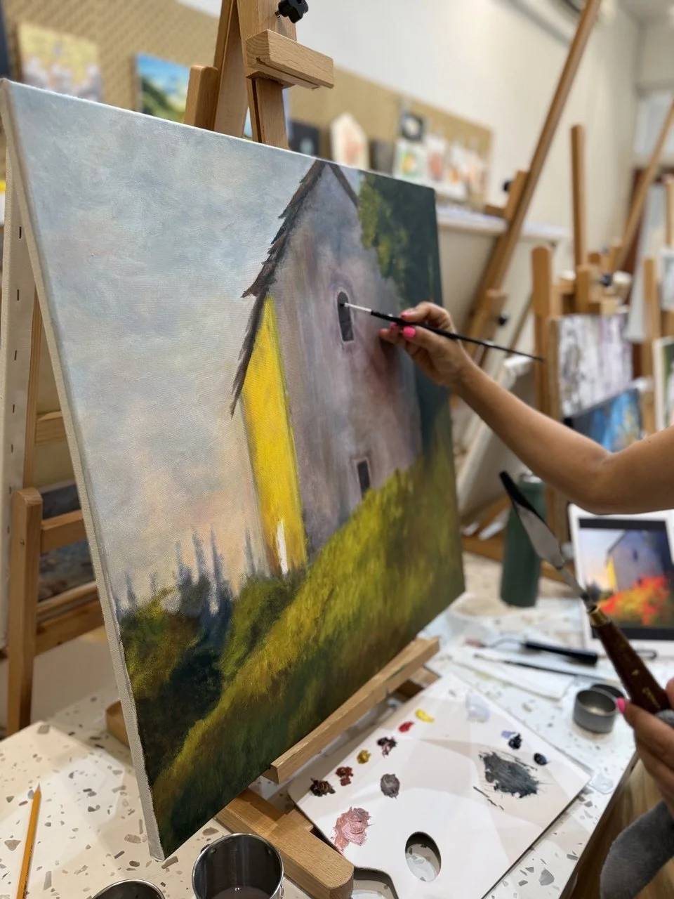 The First Stroke - Hand Painting Reflection