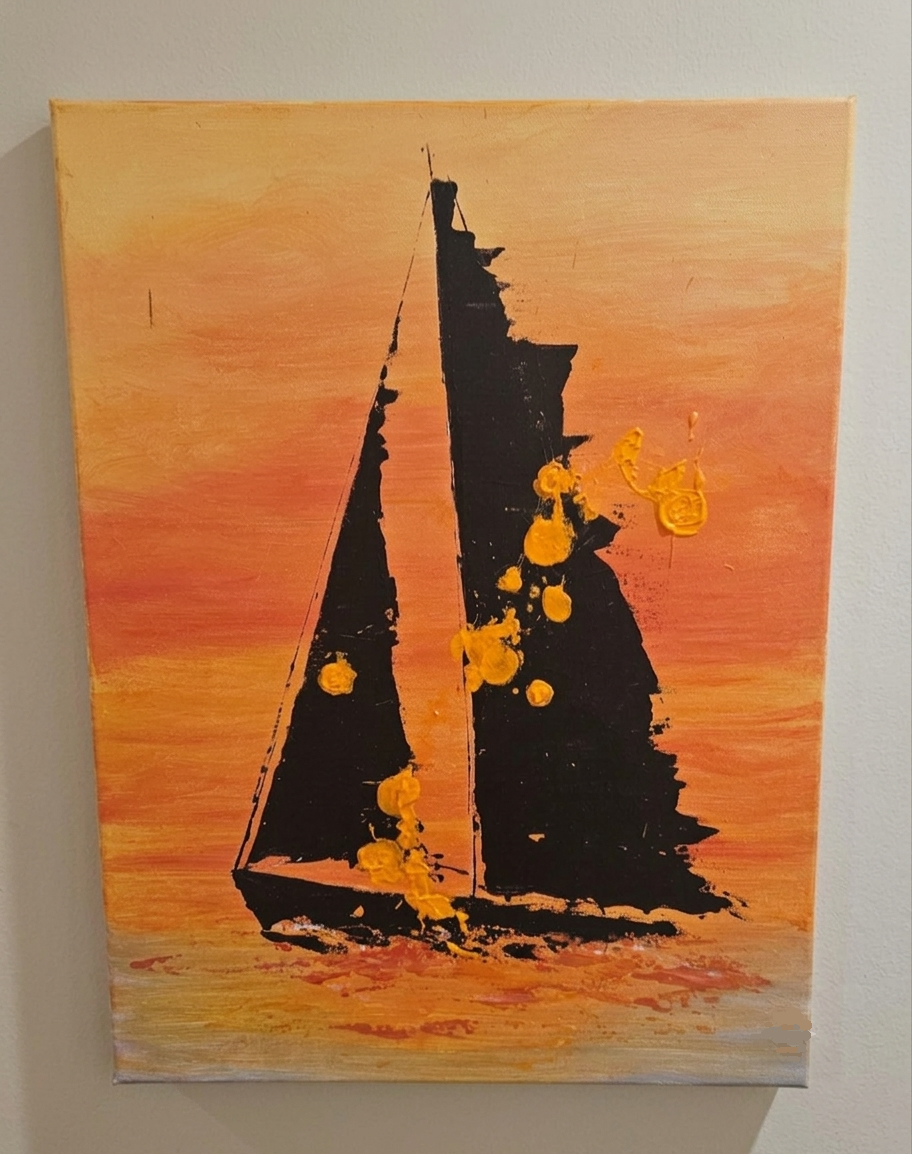 The Statement Canvas: Sunset Silhouette