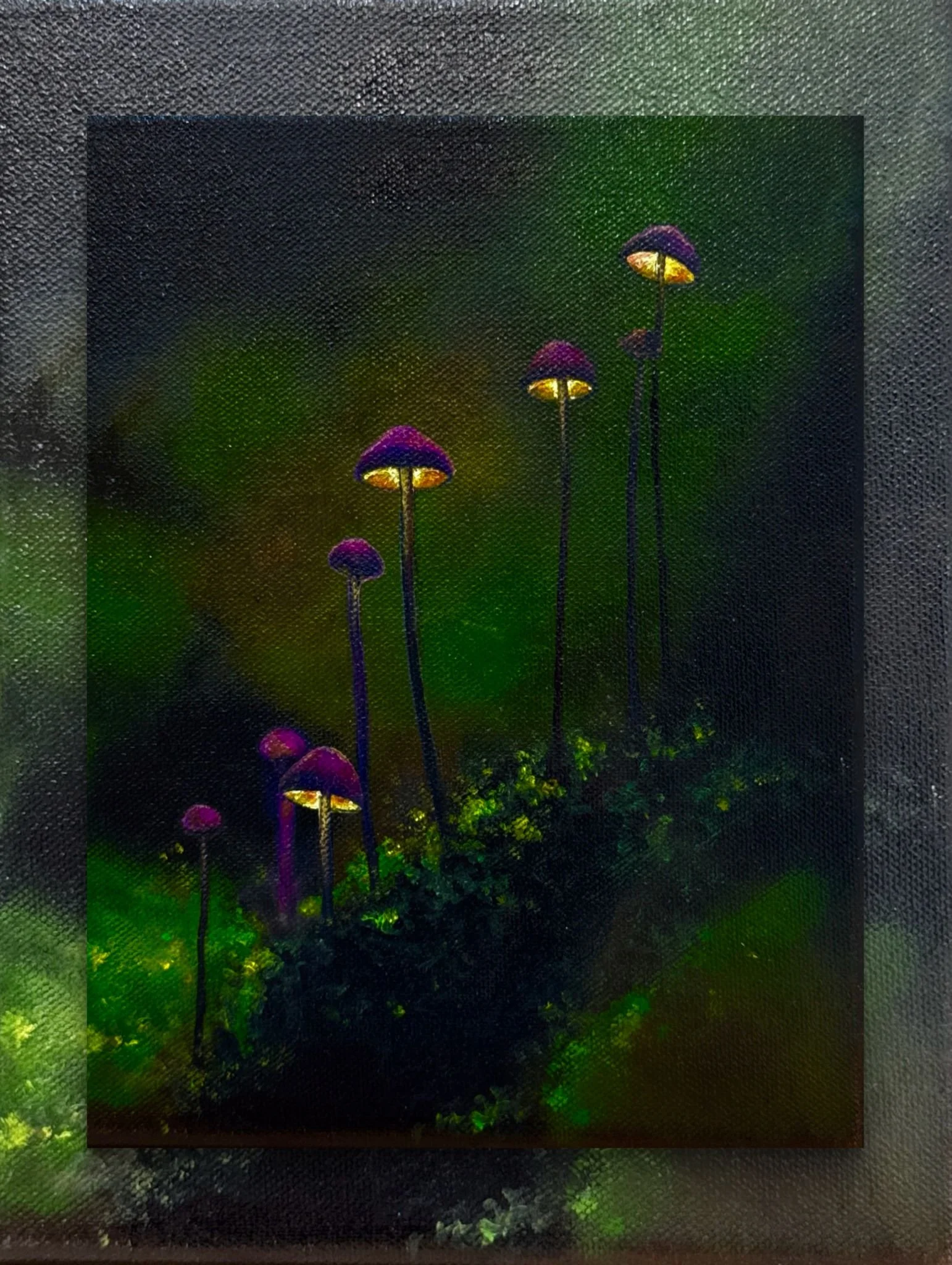 Enchanted Mushrooms Painting