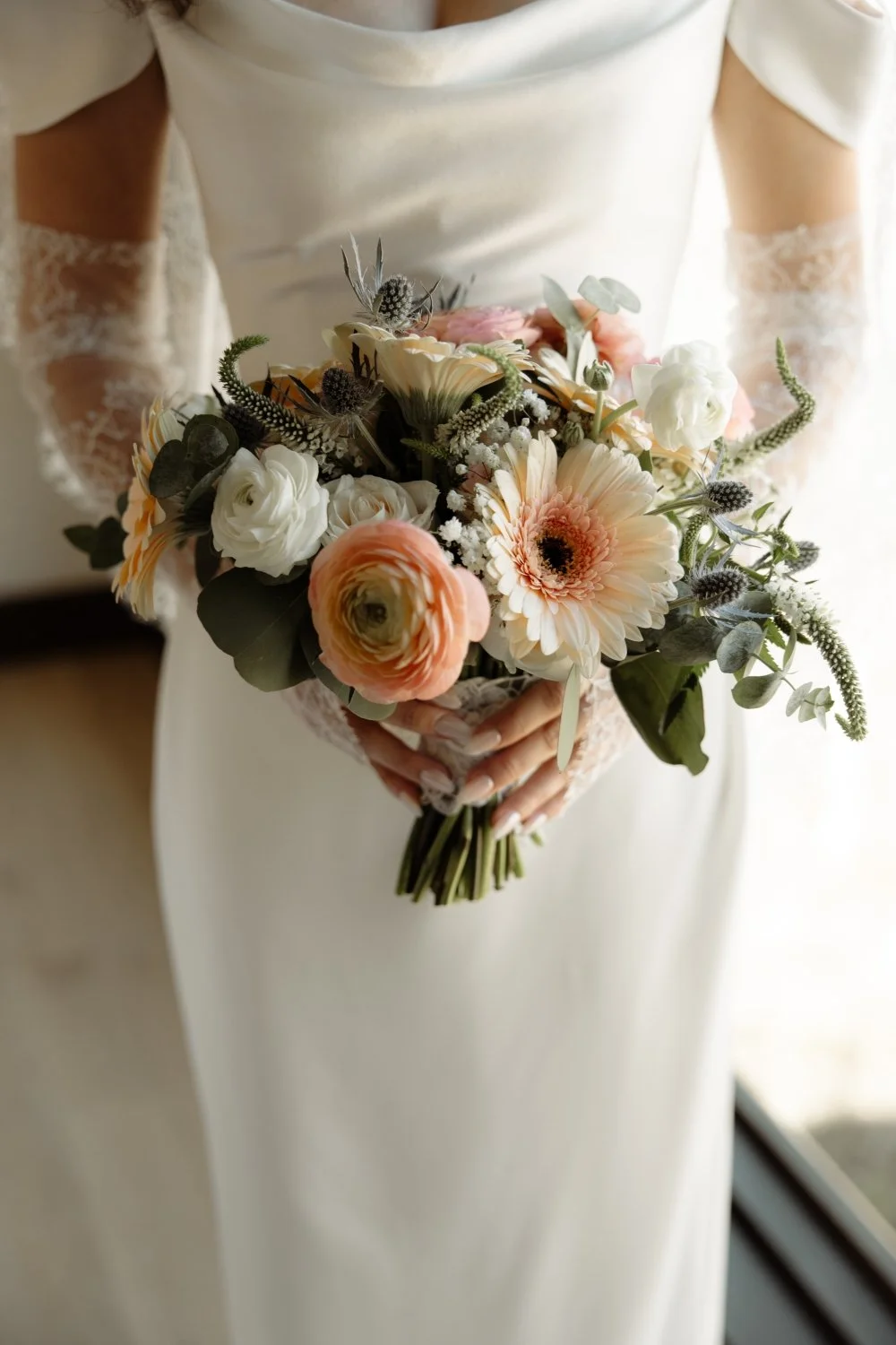 Wedding bouquet before floral preservation - St. Louis botanical art commission