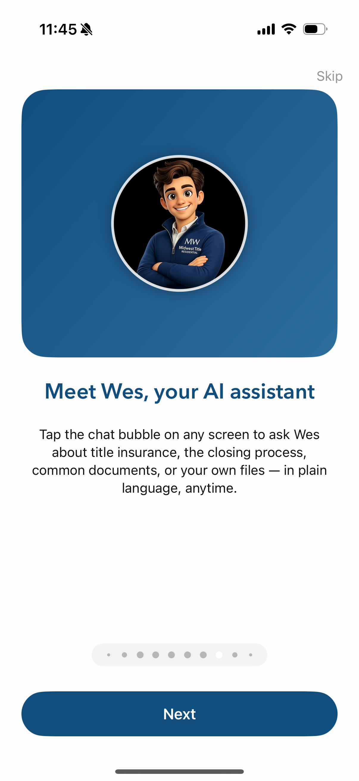 Wes, the Midwest Title residential AI assistant