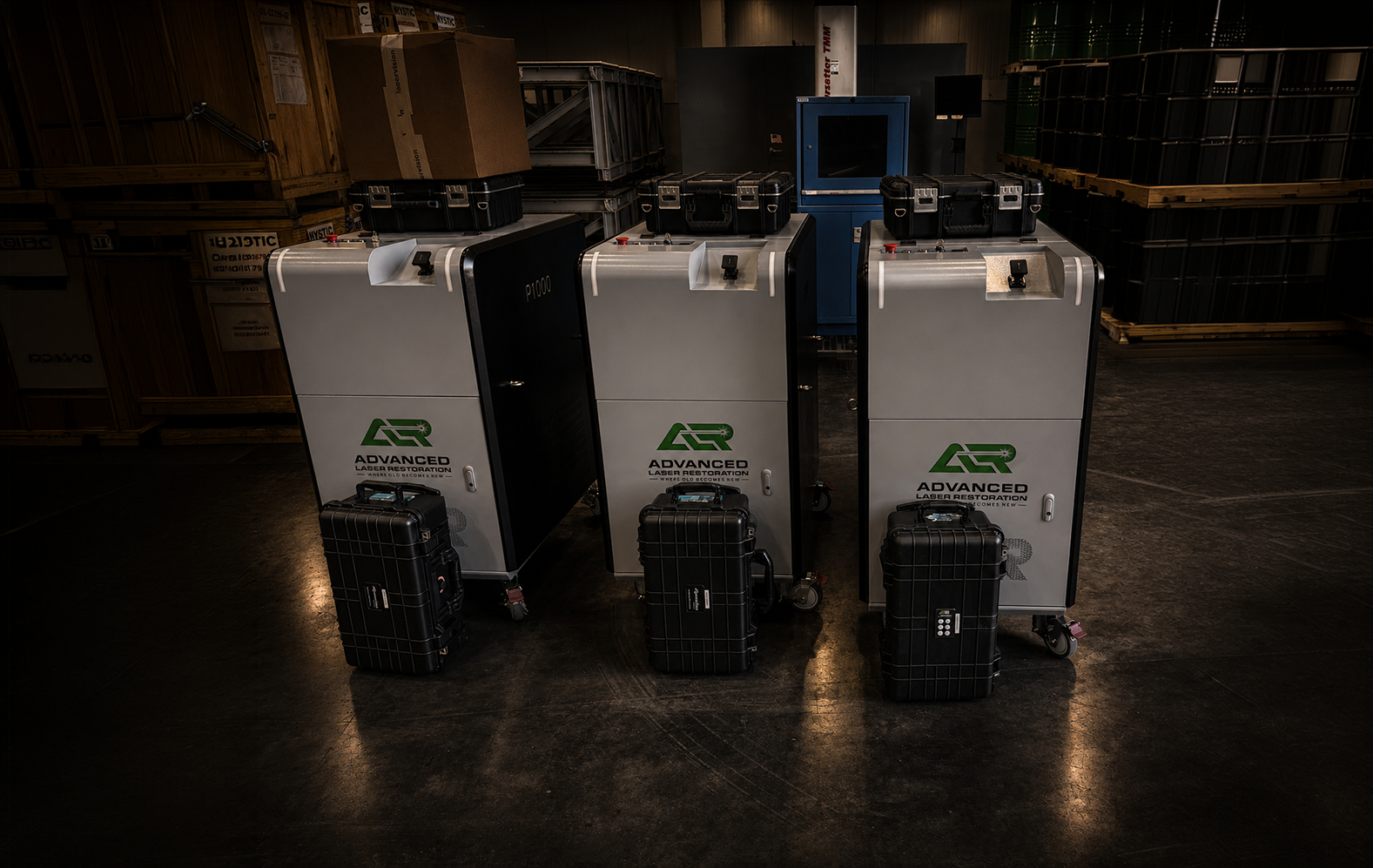 ALR laser-cleaning equipment selected for a rental project