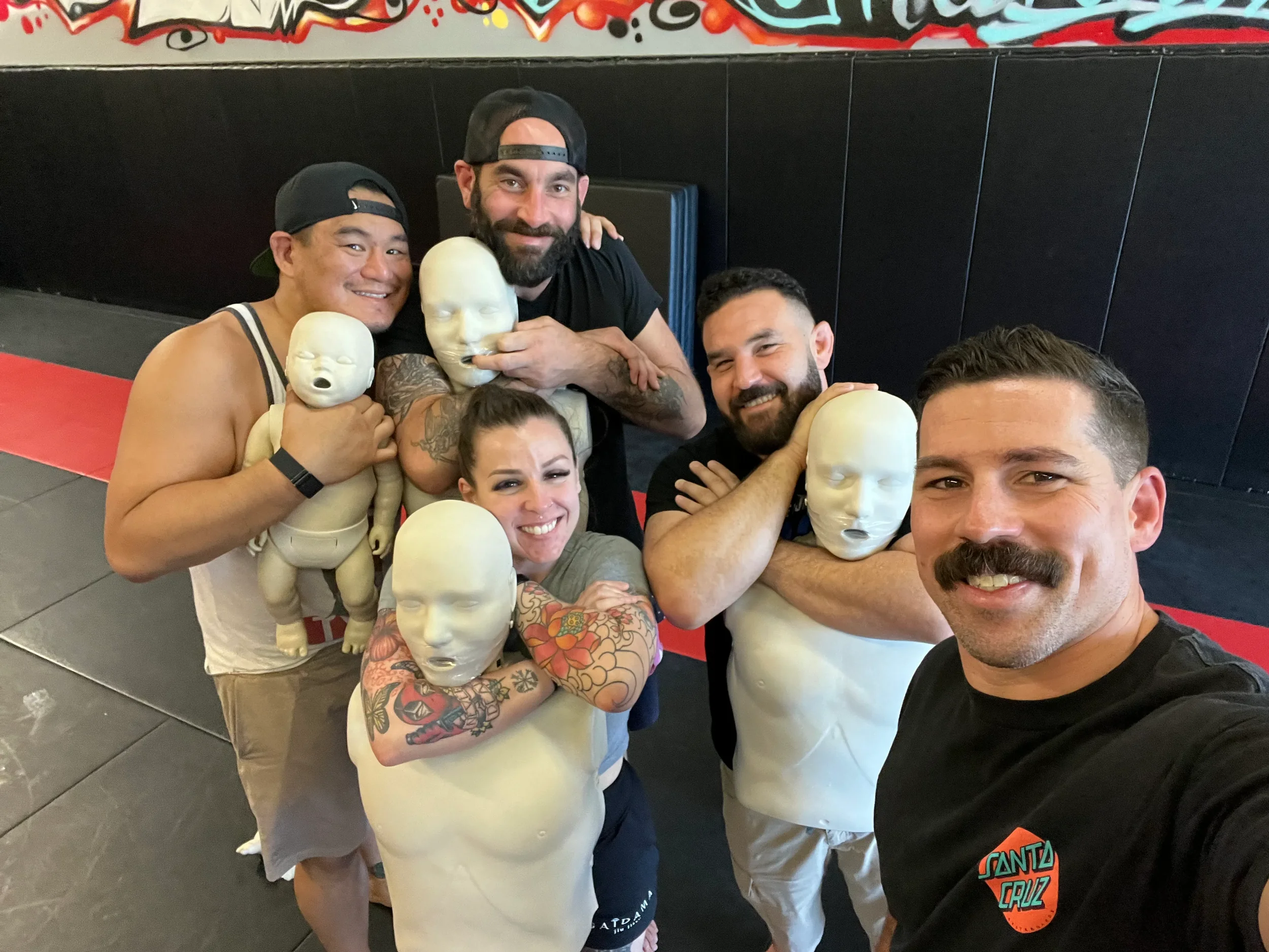 CPR training at a gym with Gabe Santa Cruz