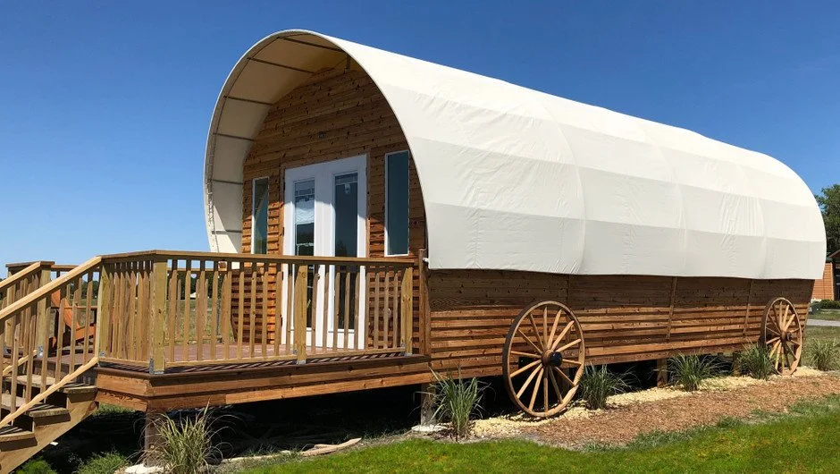 Covered wagon at Westgate Ranch