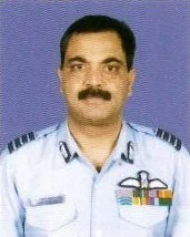 Portrait of Sameer Mehra in Indian Air Force uniform