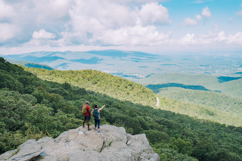 Hiking at Humpback Rocks in the Shenandoah Valley