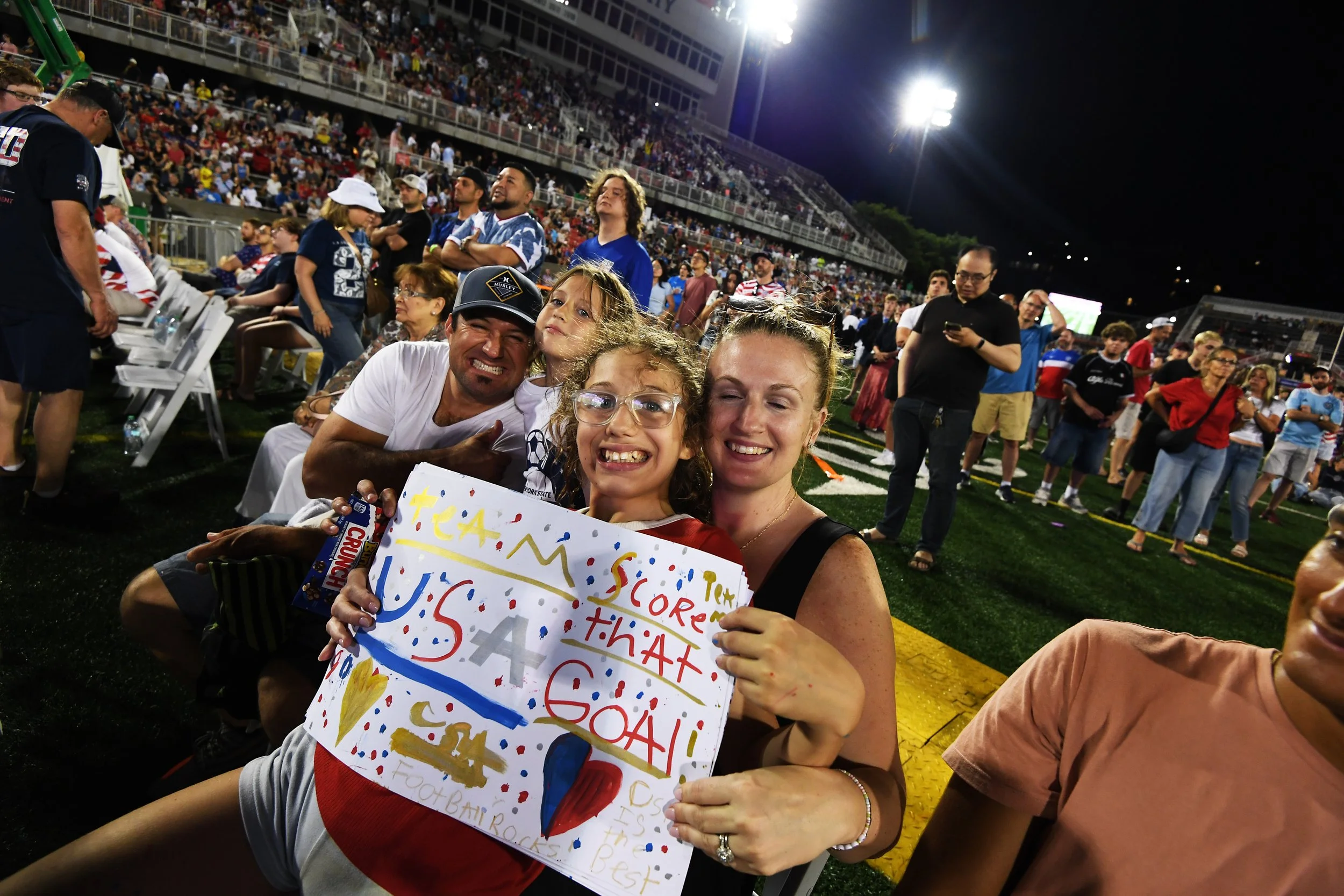 Fans celebrating at World Cup Watch Experience