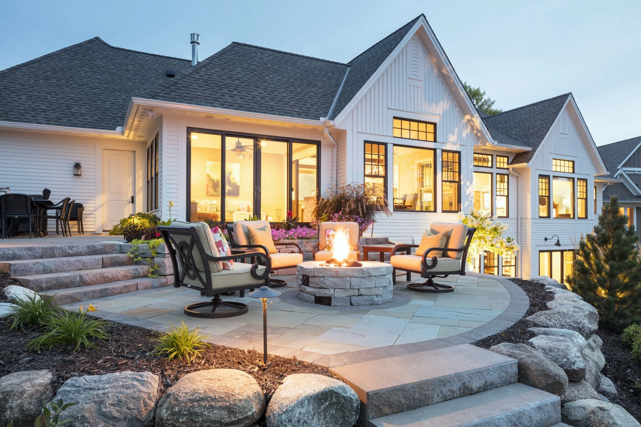Outdoor deck and patio