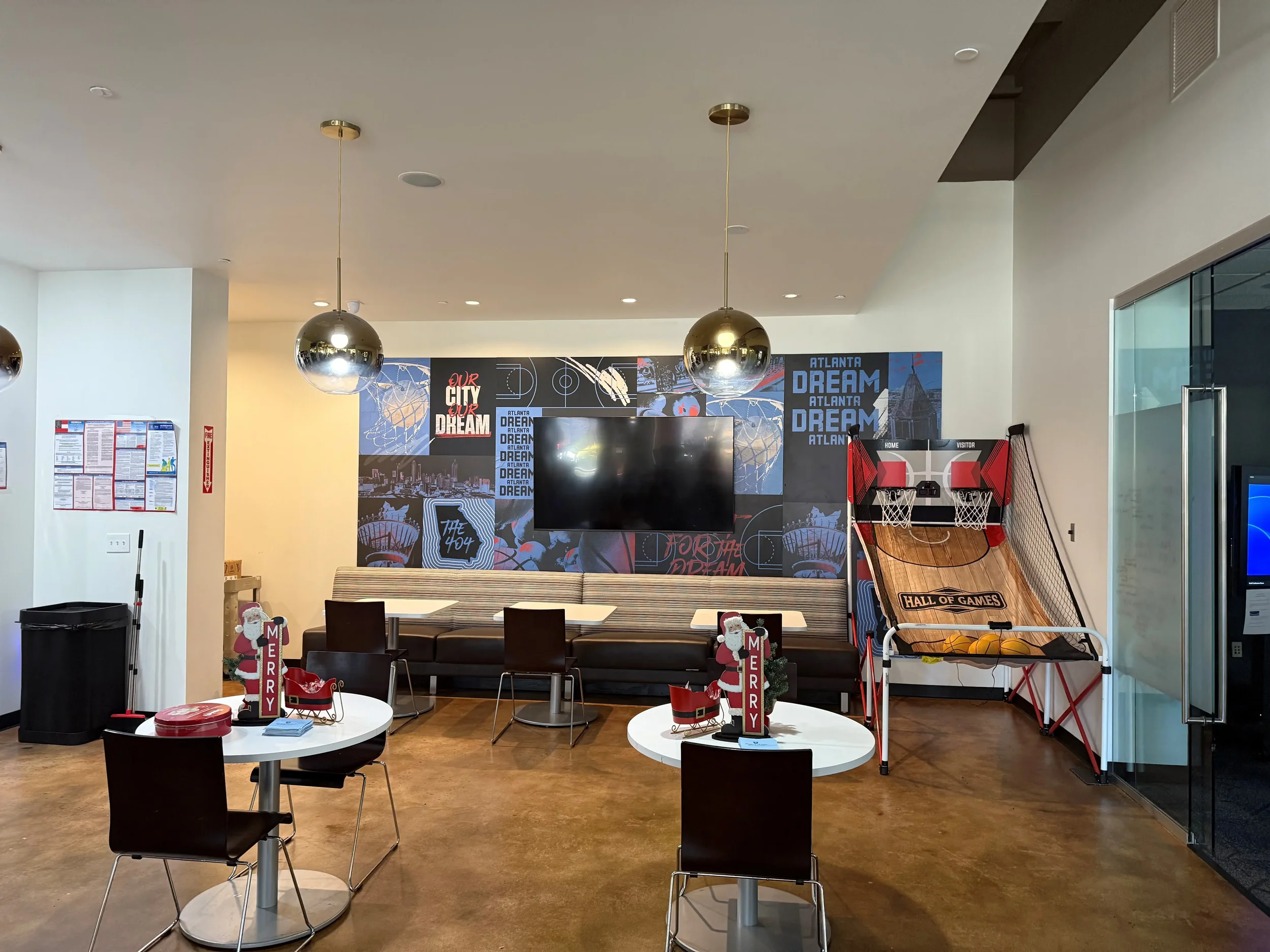Custom mural drip wall installation