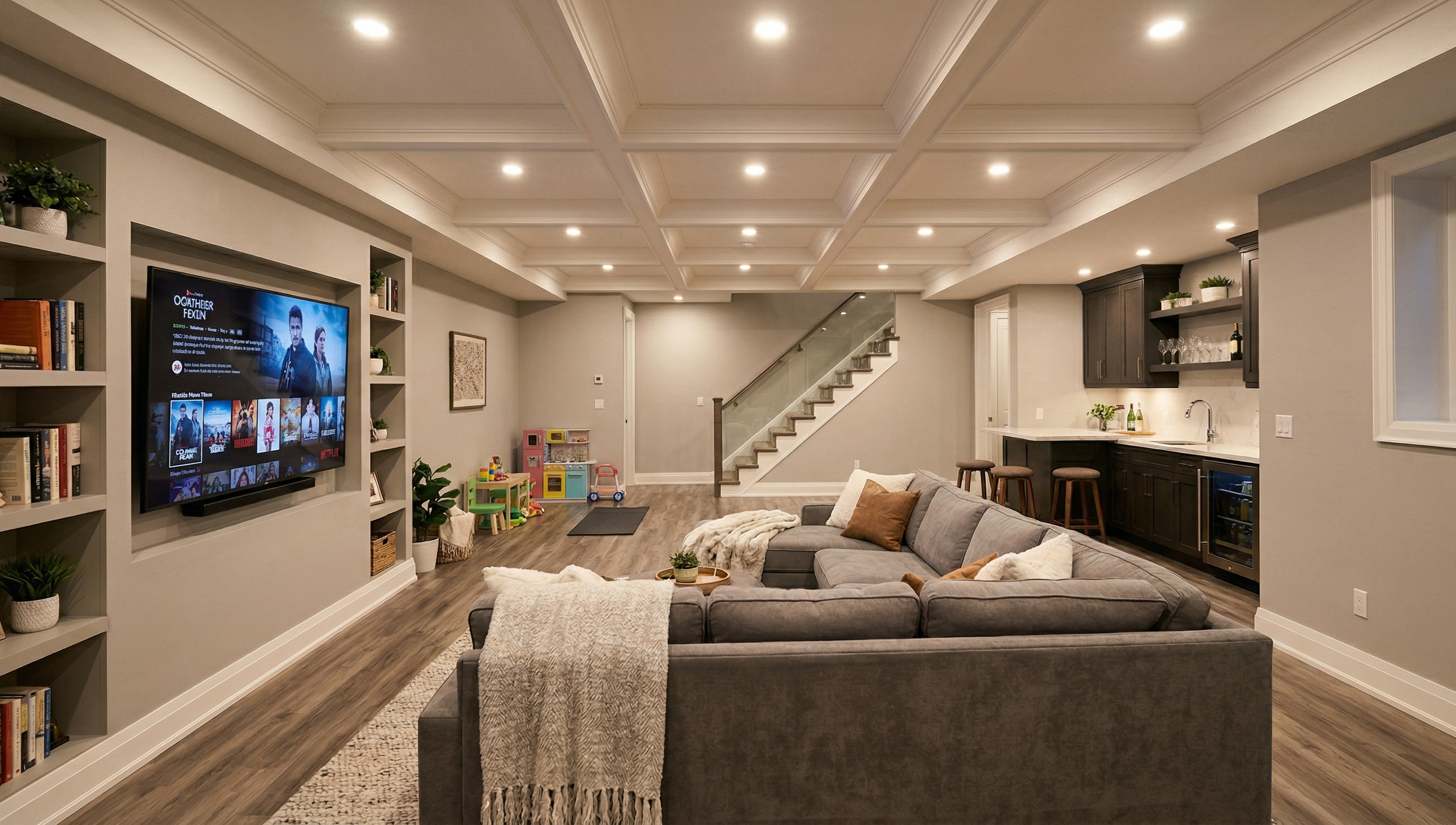 Basement LED pot lights Edmonton