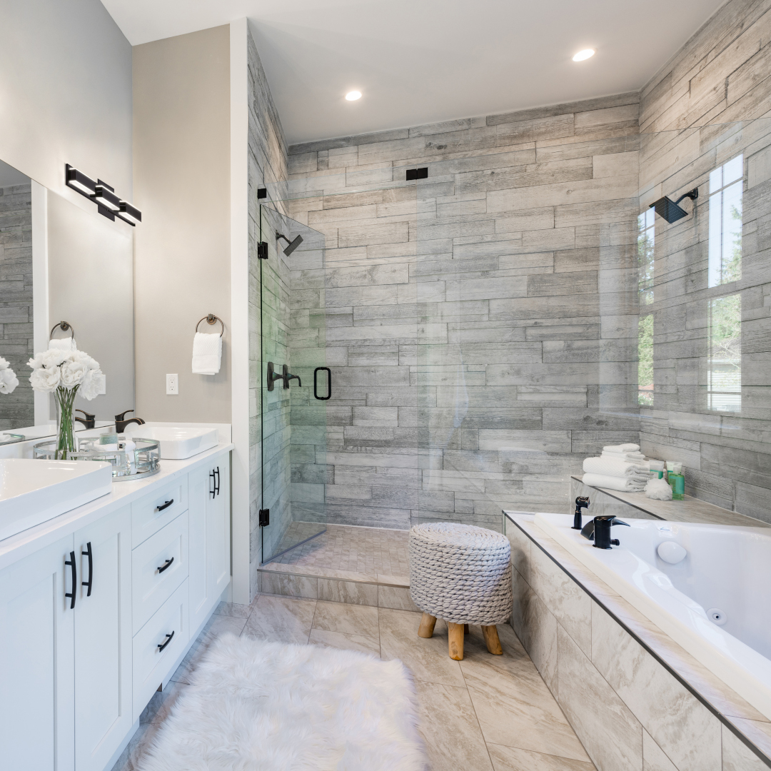 Modern bathroom recessed lights Alberta