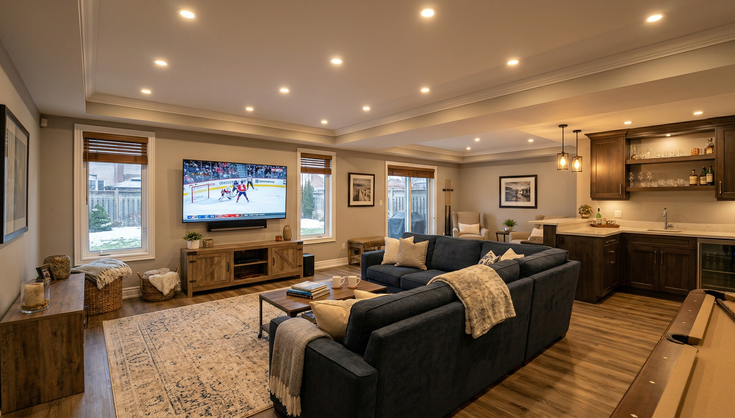 Neutral colour temperature basement