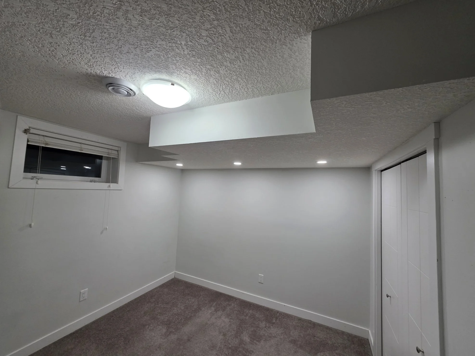 Real basement pot light install Edmonton