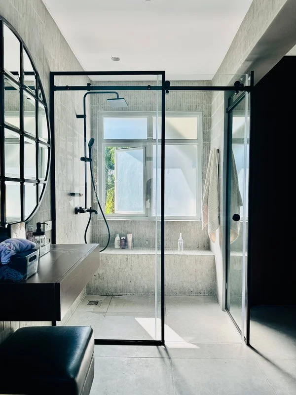 Valle Verde 6 custom shower enclosure installation by Blinds and Decors Philippines