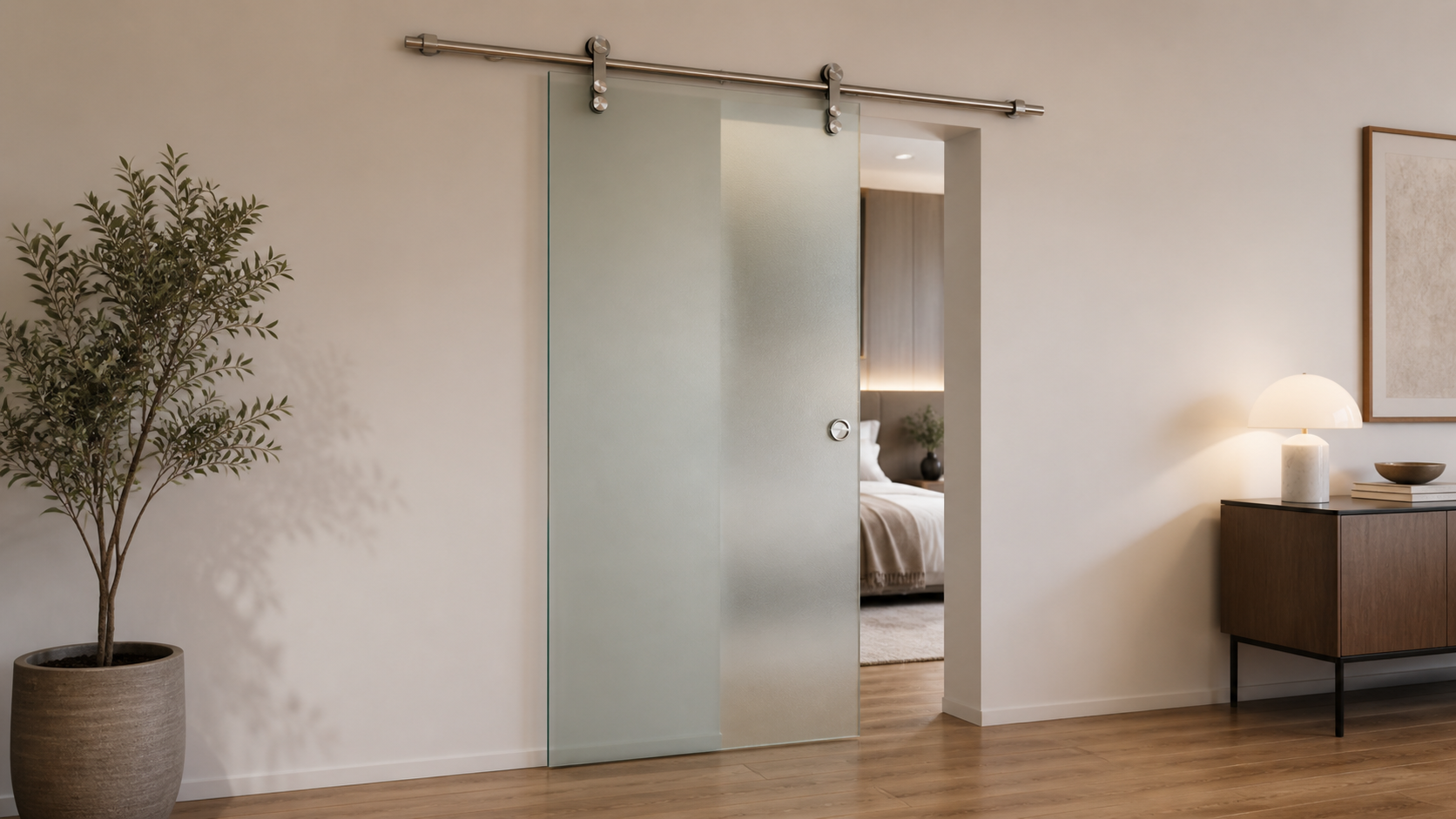 Sliding glass door for bathrooms, offices, balconies and interior openings in Metro Manila