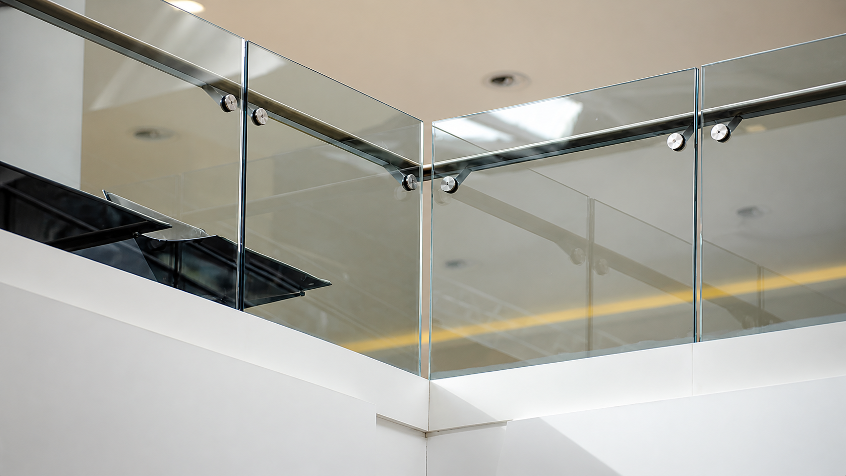 Custom-measured glass railing installation for stairs, balconies, and elevated areas in Metro Manila