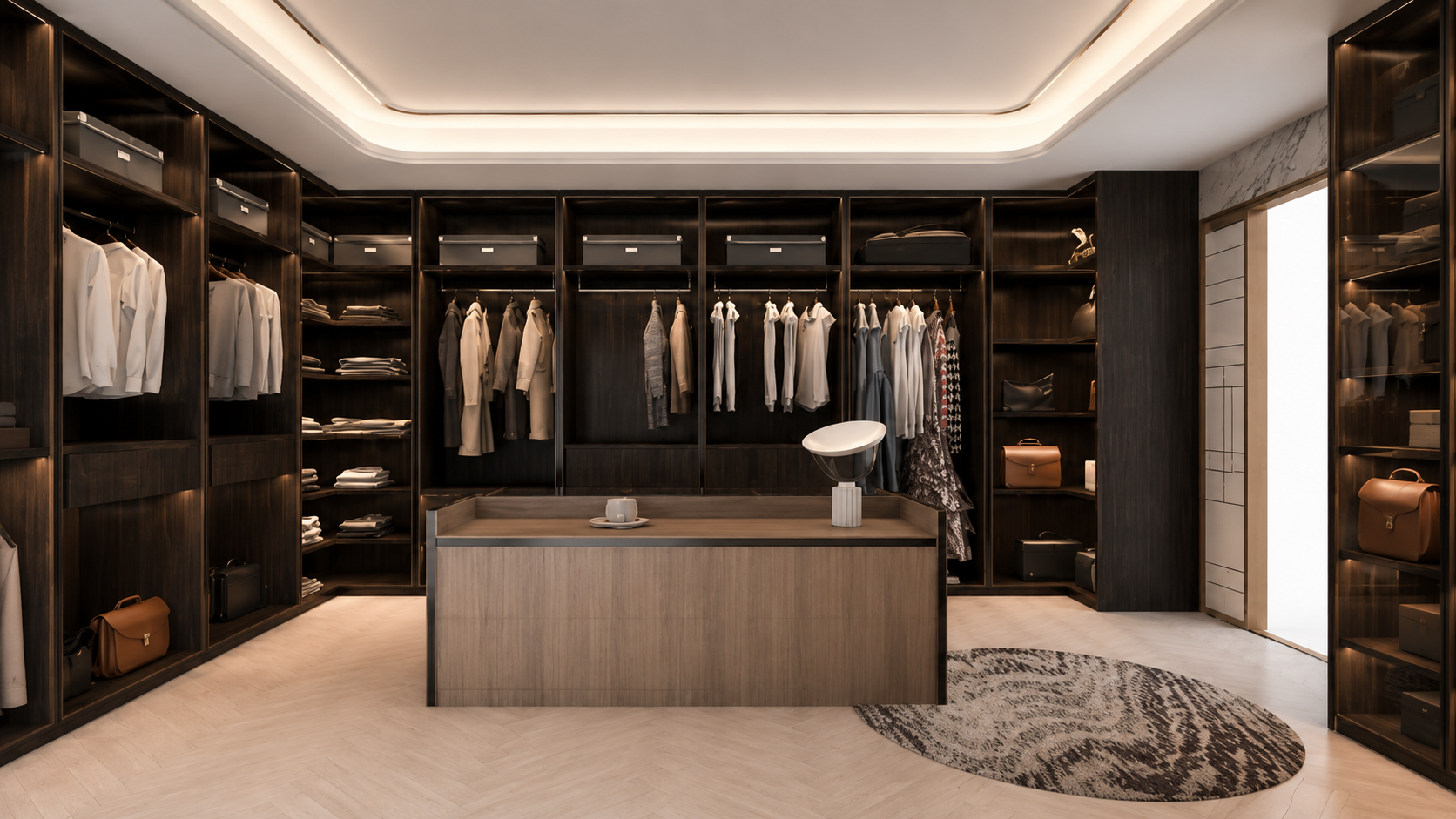 Custom walk-in closet system for bedrooms and dressing areas in Metro Manila by Blinds and Decors Philippines
