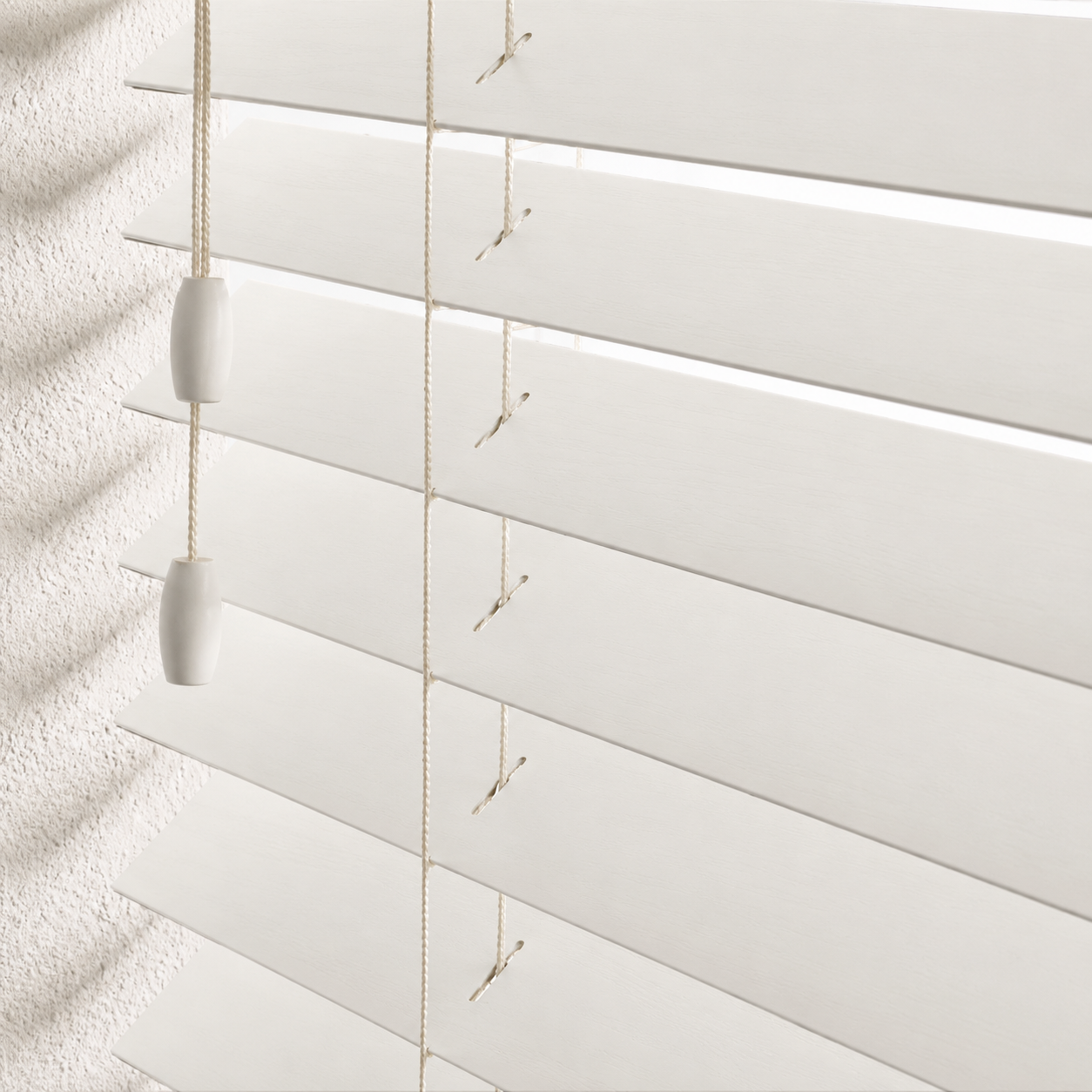PINEVA White PW631 Real Wood Blinds