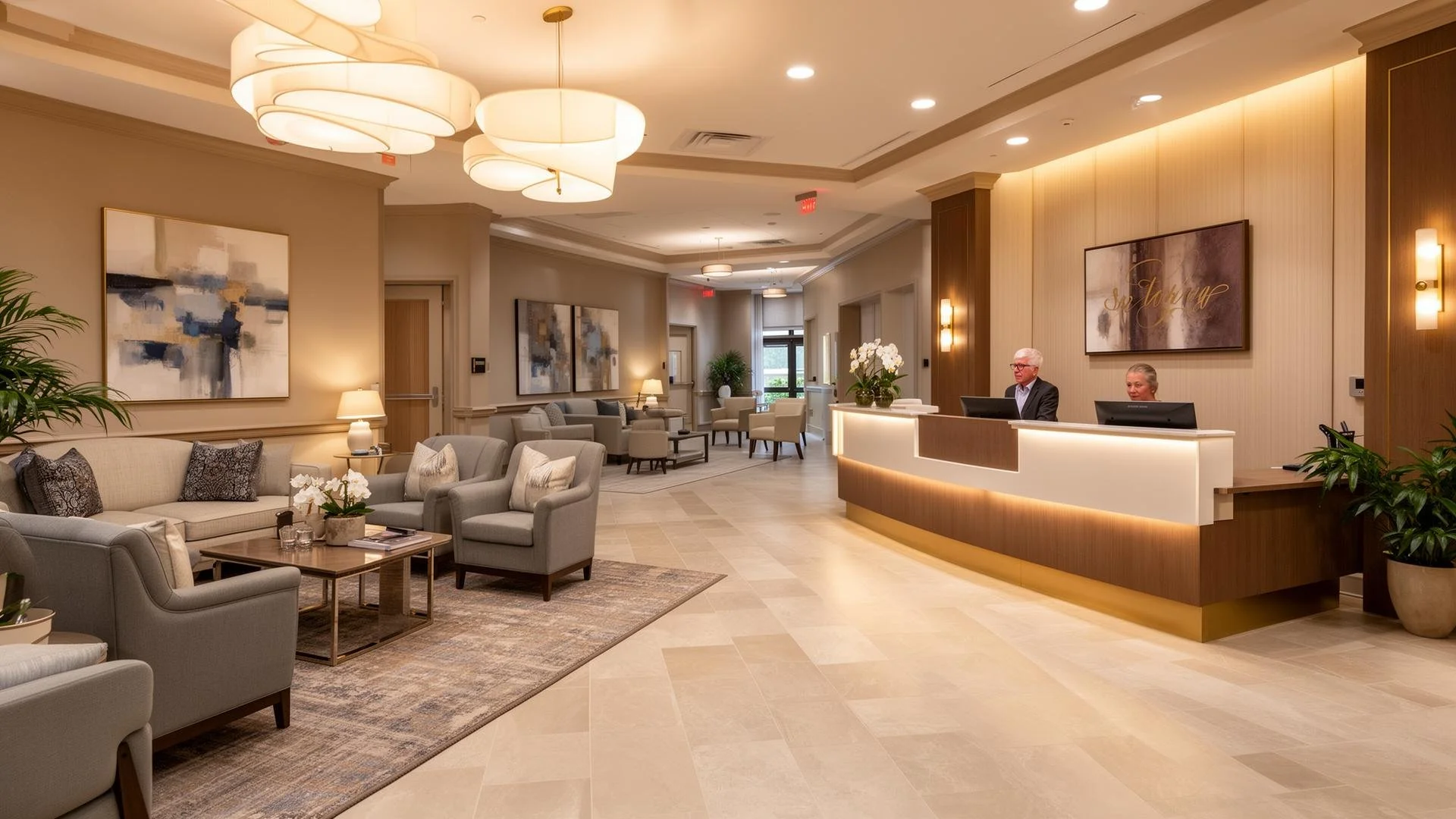 Senior living facility interior