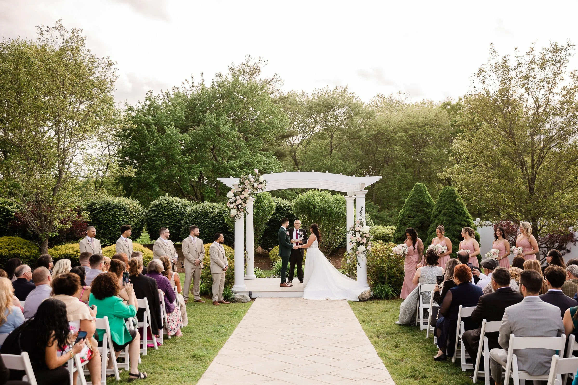 Wedding photography at The Villa East Bridgewater MA