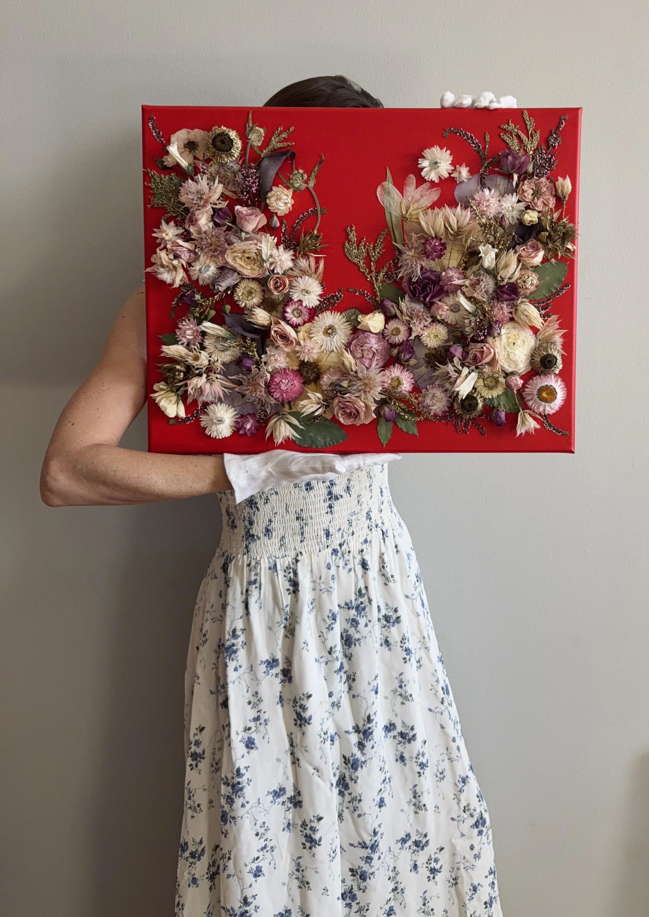 Wedding bouquet preservation botanical art - Kendall Buie St. Louis