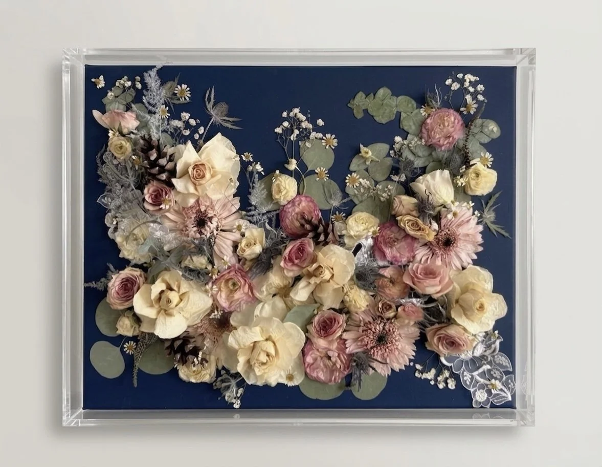 Preserved wedding bouquet botanical art - St. Louis floral preservation by Kendall Buie