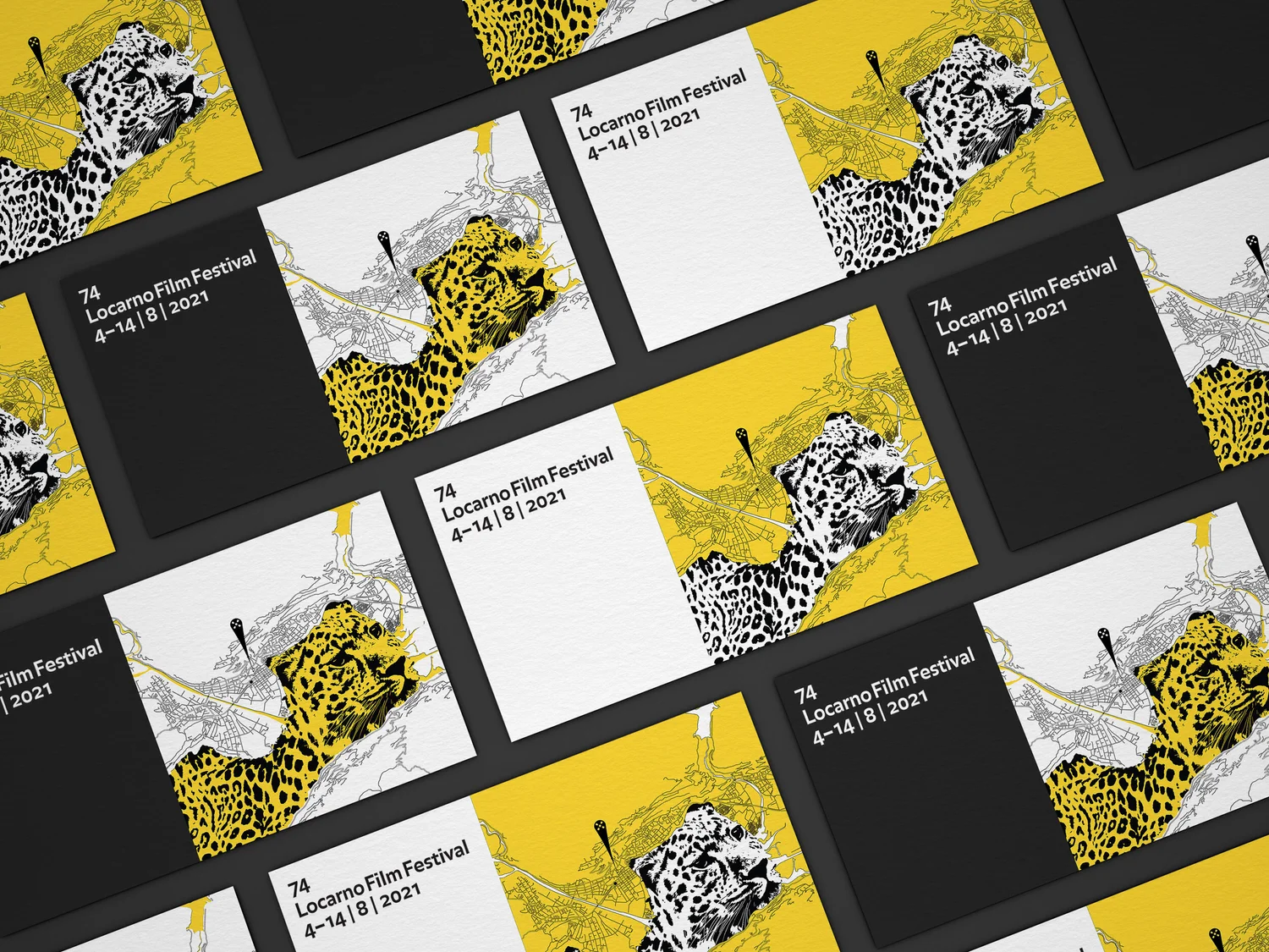 The Yellow Leopard — closing outdoor context, Locarno Film Festival poster 2021, by StudioKus
