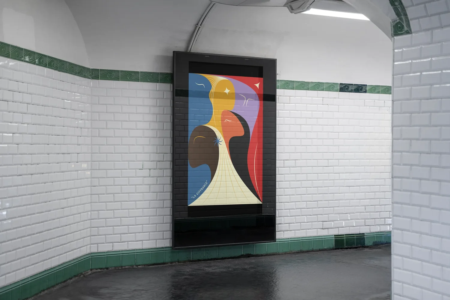 La Diffrance poster in outdoor urban context — Clear Channel contest 2022, by StudioKus