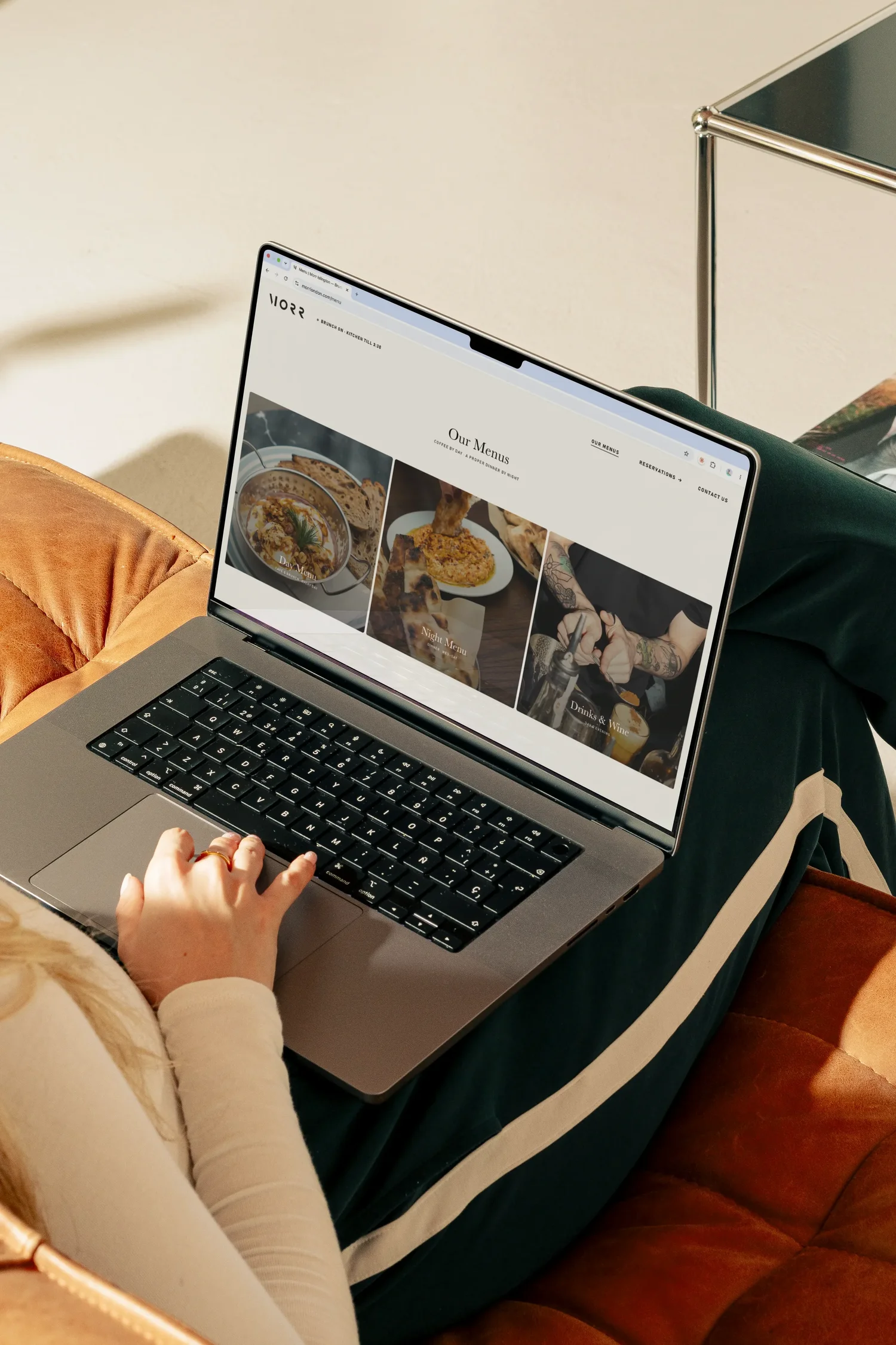 Morr — website landing page on desktop, by StudioKus