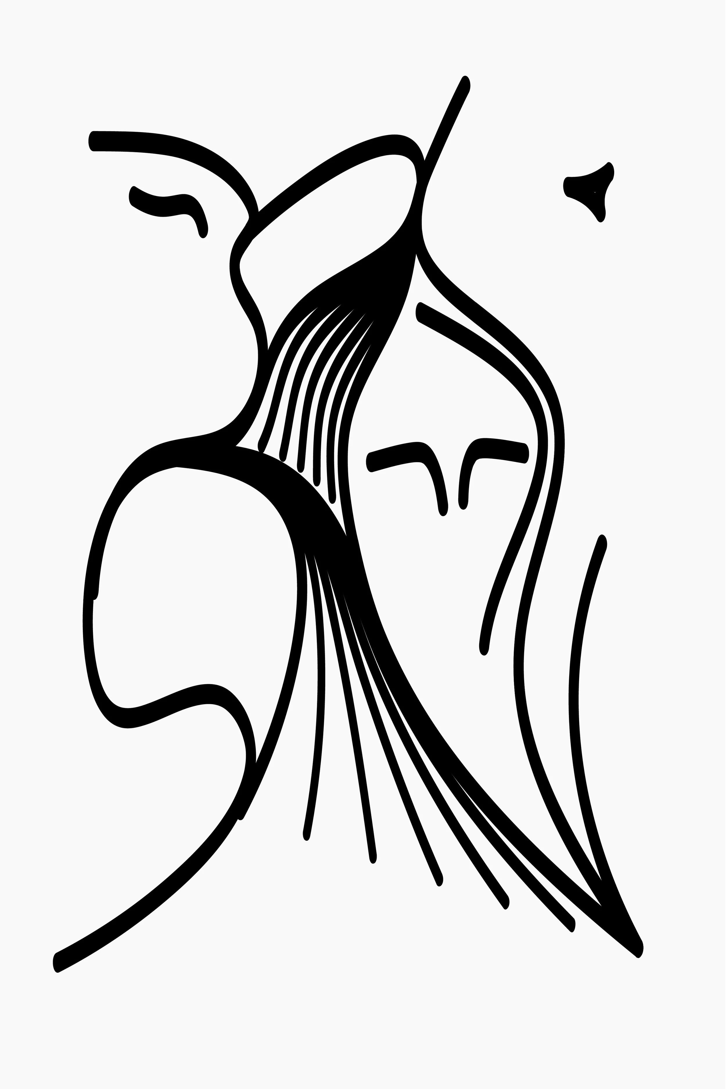 La Diffrance — WIP sketch of the white figure (neutral), by StudioKus