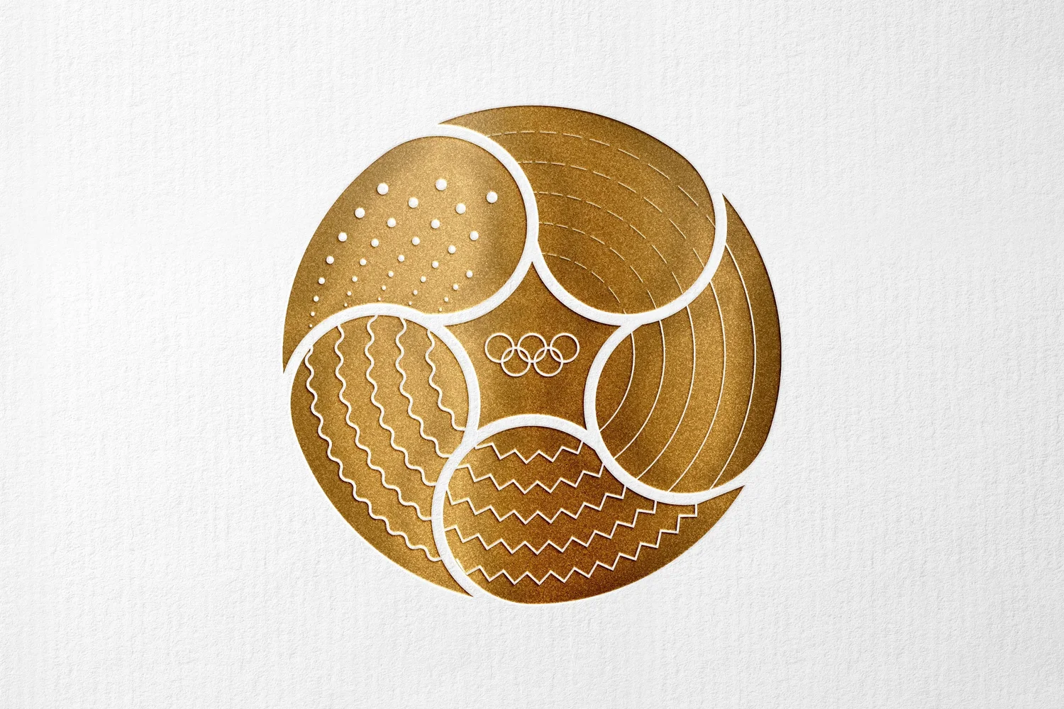 The medal in gold
