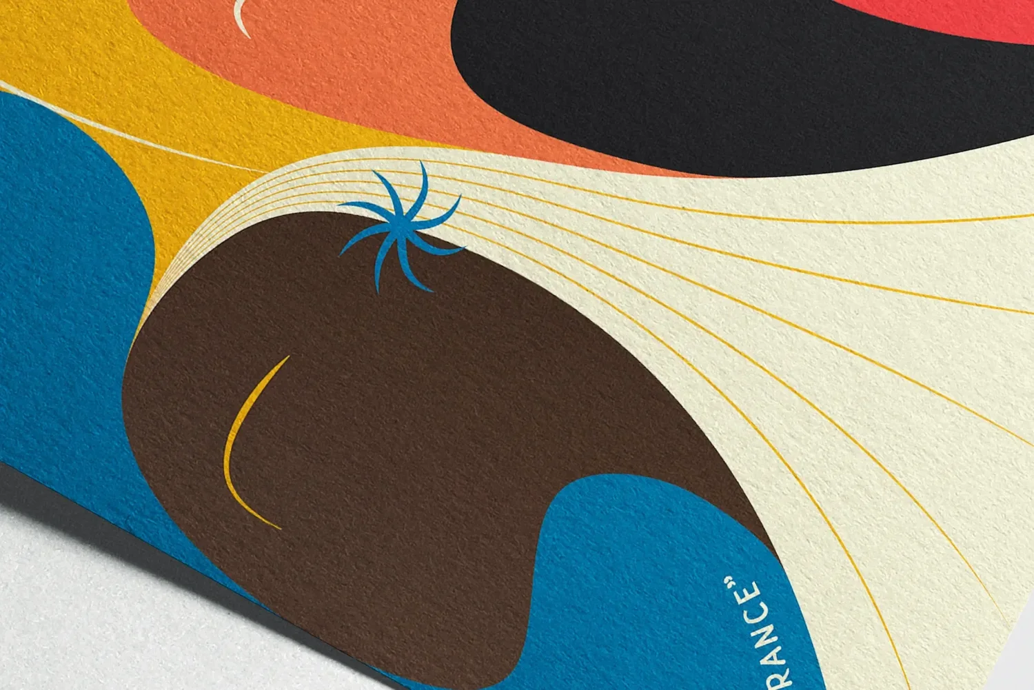 La Diffrance poster texture and print detail close-up — Clear Channel contest 2022, by StudioKus