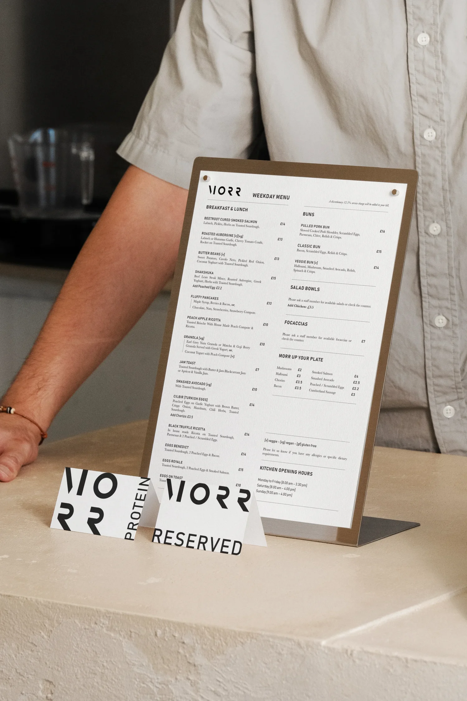 Morr — menu system in use, mockup 02, by StudioKus