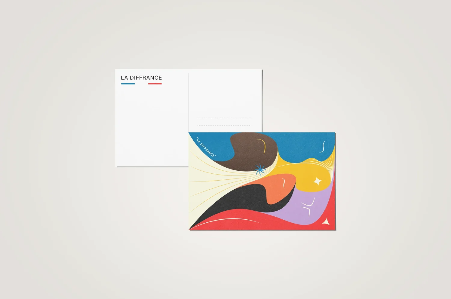 La Diffrance poster in interior living room setting — Clear Channel contest 2022, by StudioKus