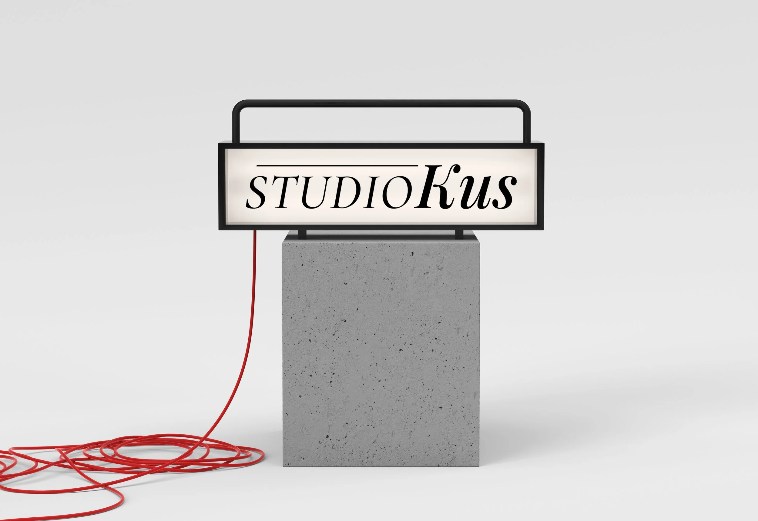 StudioKus sign — identity and visual communication design studio, London