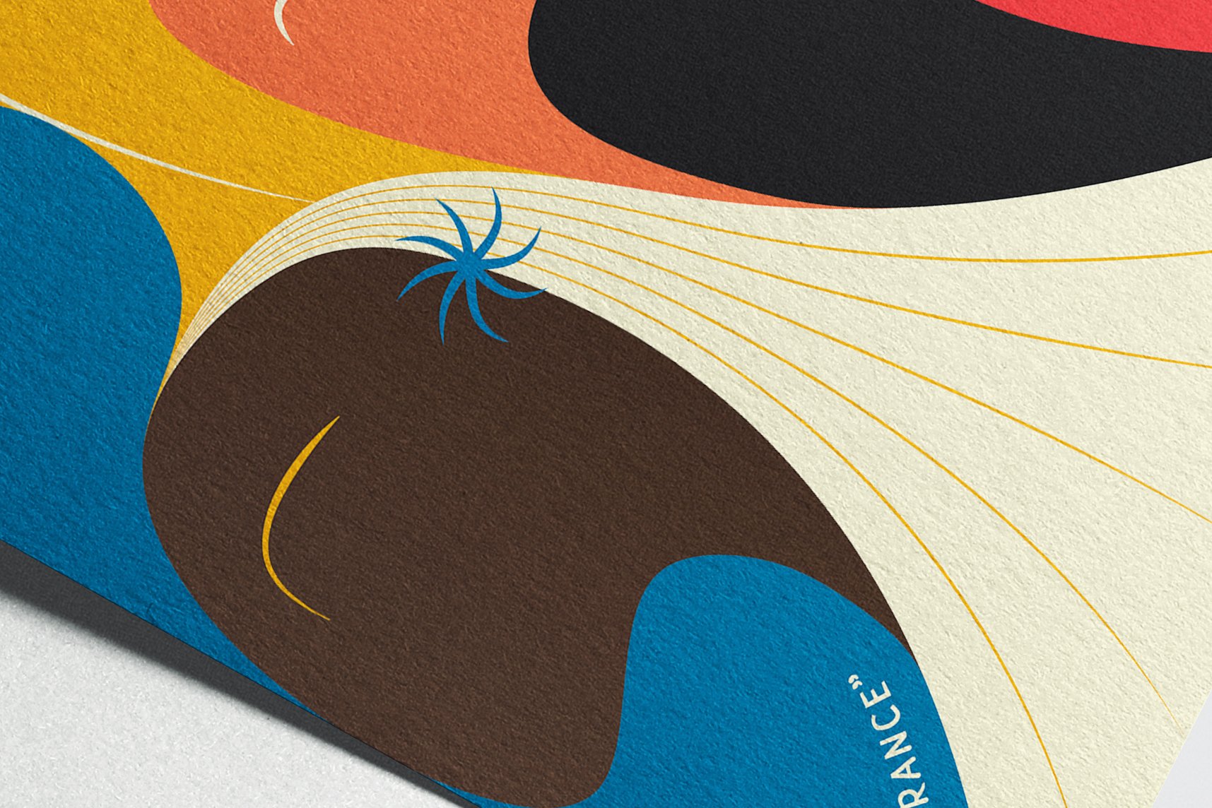 La Diffrance poster texture and print detail close-up — Clear Channel contest 2022, by StudioKus