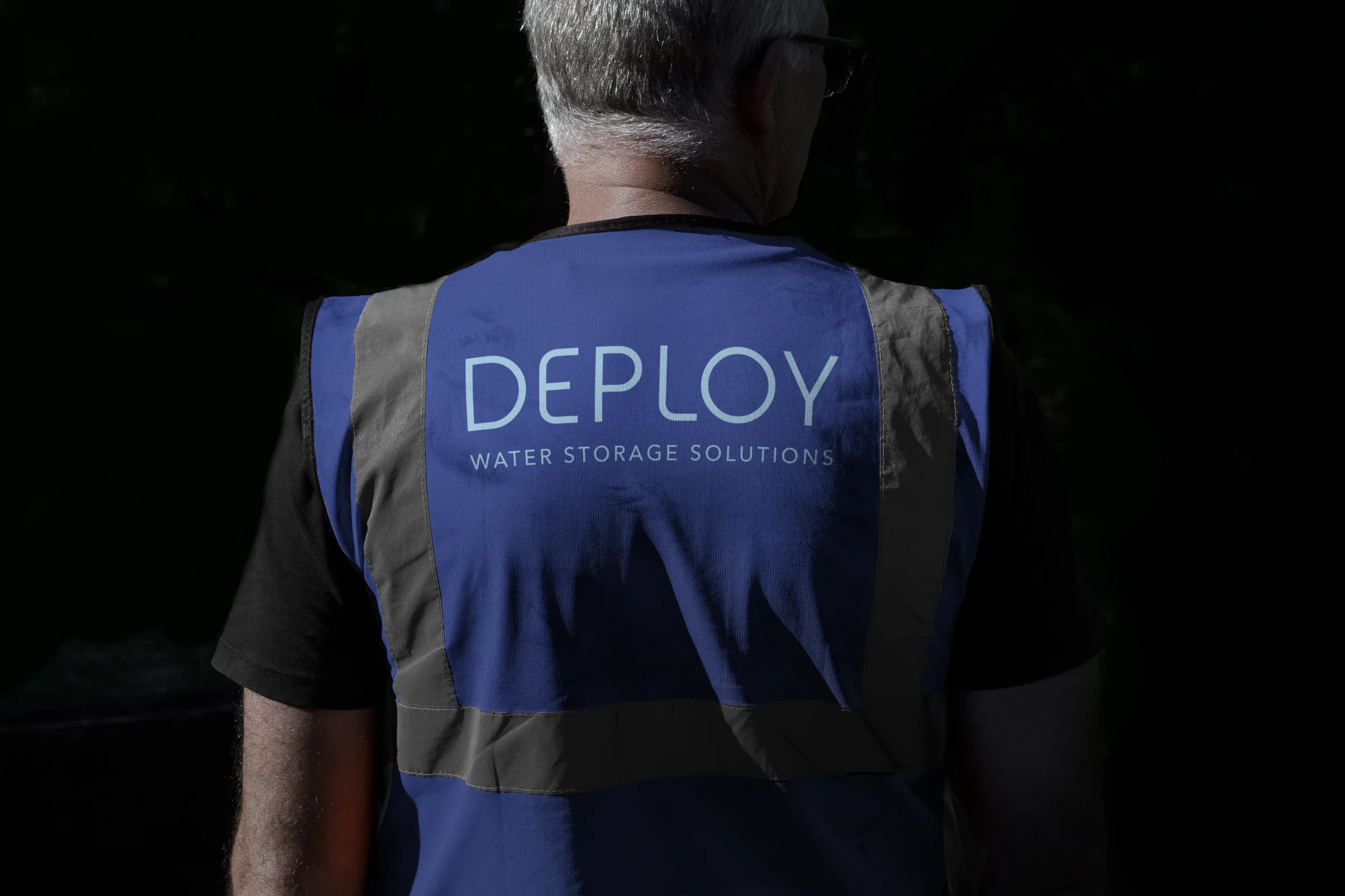 Deploy Tech — brand identity for portable concrete water tanks, mockup by Studio Kus