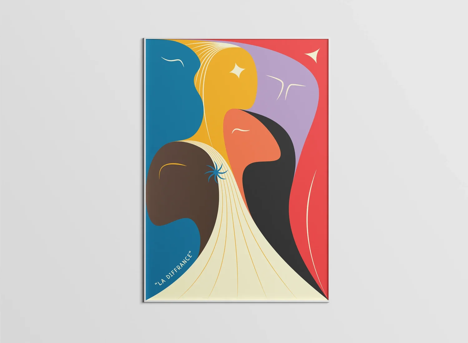 La Diffrance poster displayed outdoors — Clear Channel exhibition, Le Futur Prix 2022, by StudioKus