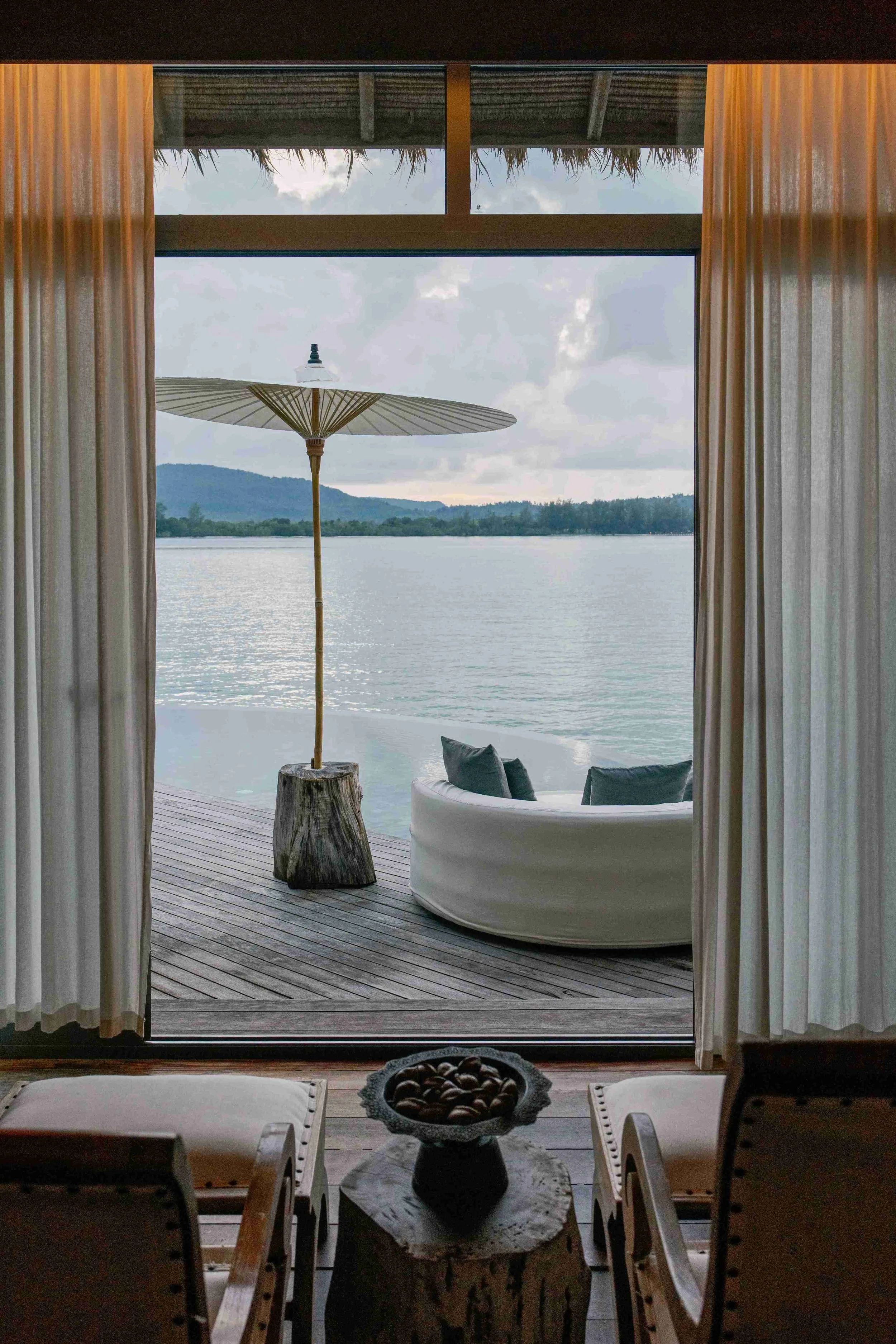 The Royal Villa's private pool overlooking Koh Bong at Song Saa Private Island, Cambodia