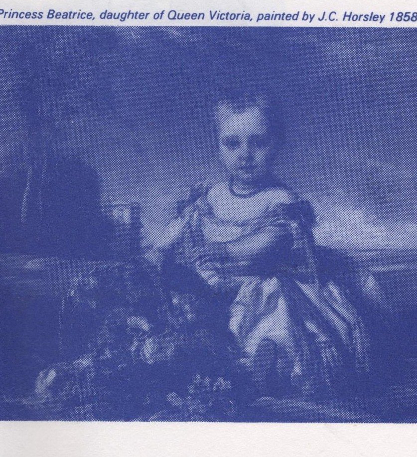 Princess Beatrice, daughter of Queen Victoria, painted by J.C. Horsley 1858