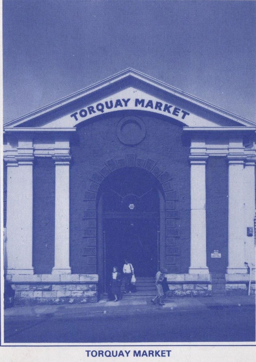 The pillared portico entrance of Torquay Market