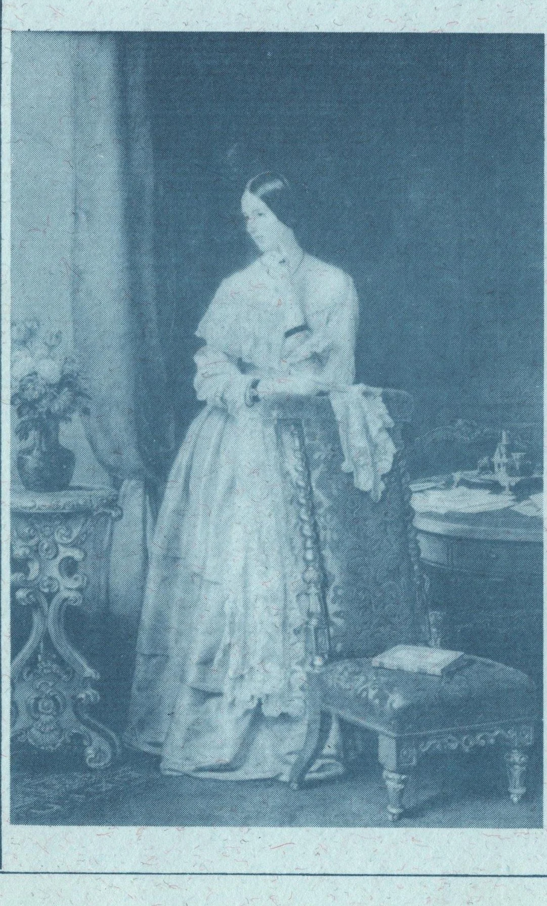 Portrait painting of Angela Burdett Coutts as a young woman