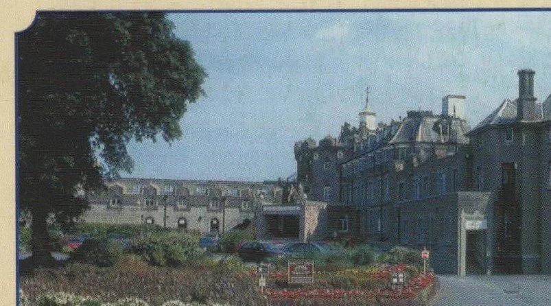 A modern colour photograph of Redcliffe, now the Redcliffe Hotel, seen from Marine Drive, Paignton
