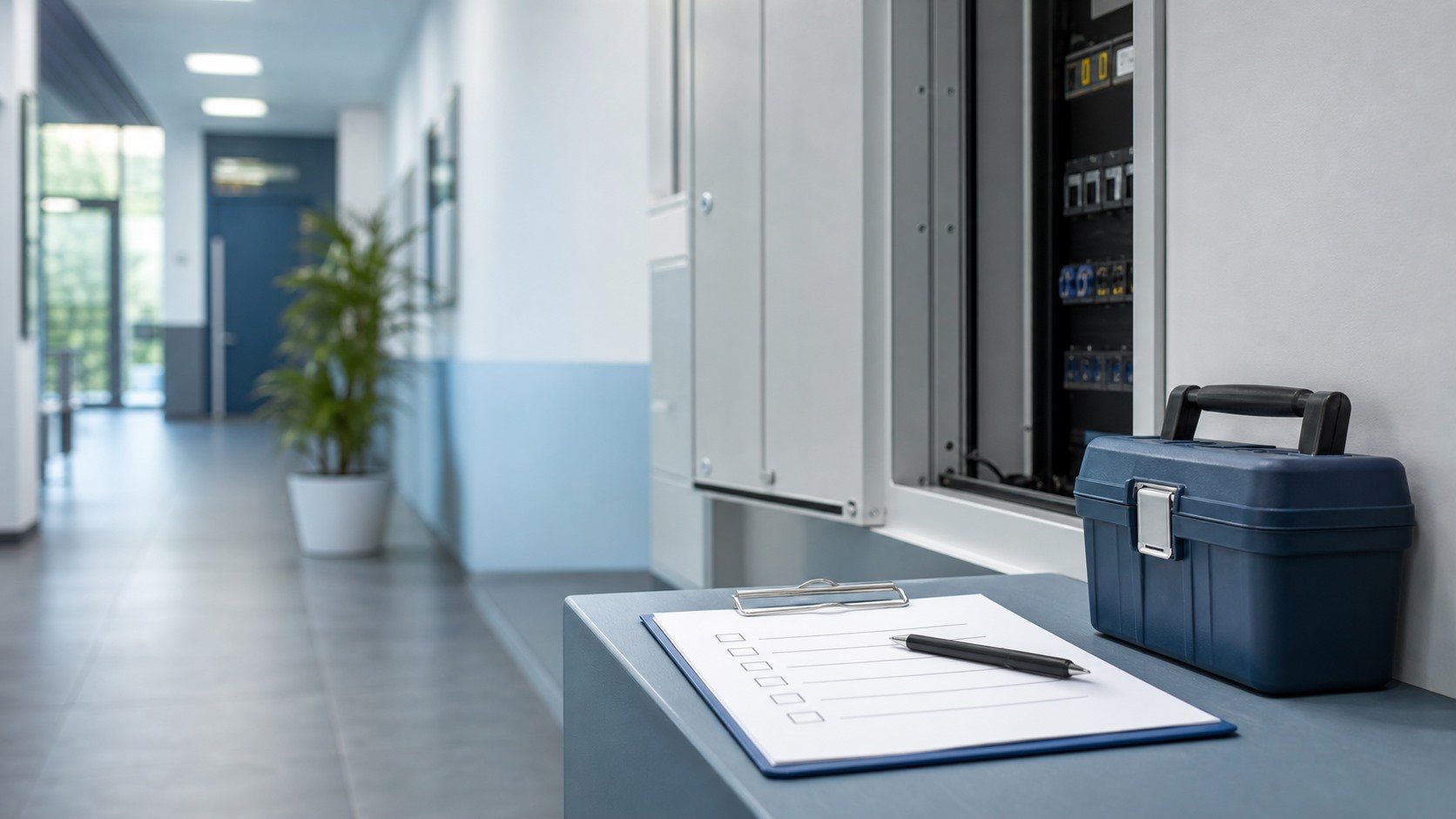 Maintenance support in a clean property environment