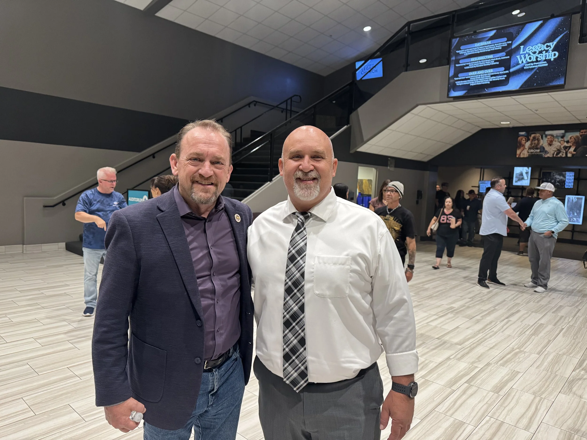 Adam Prior campaigning across House District 44