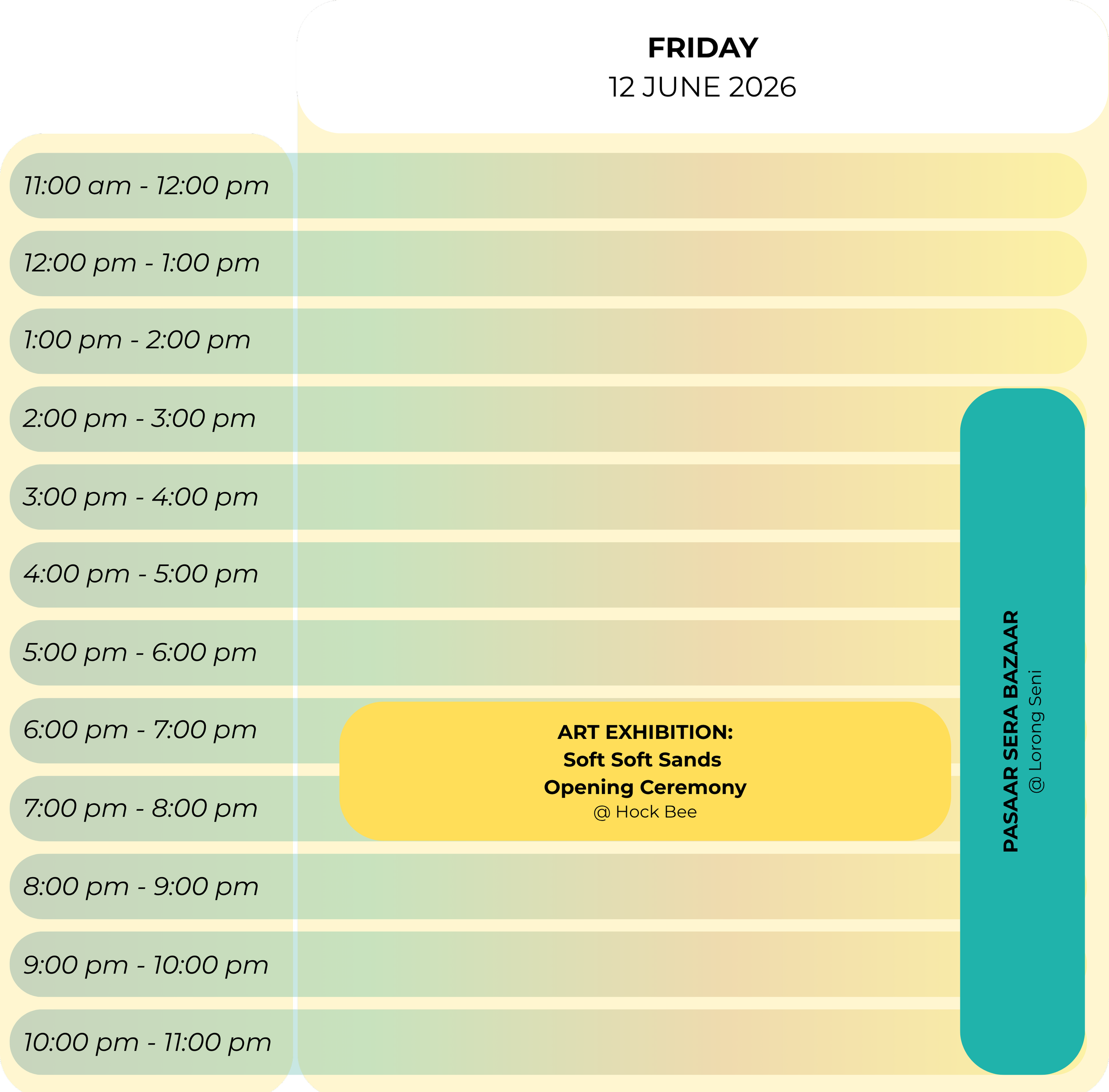 Friday Schedule