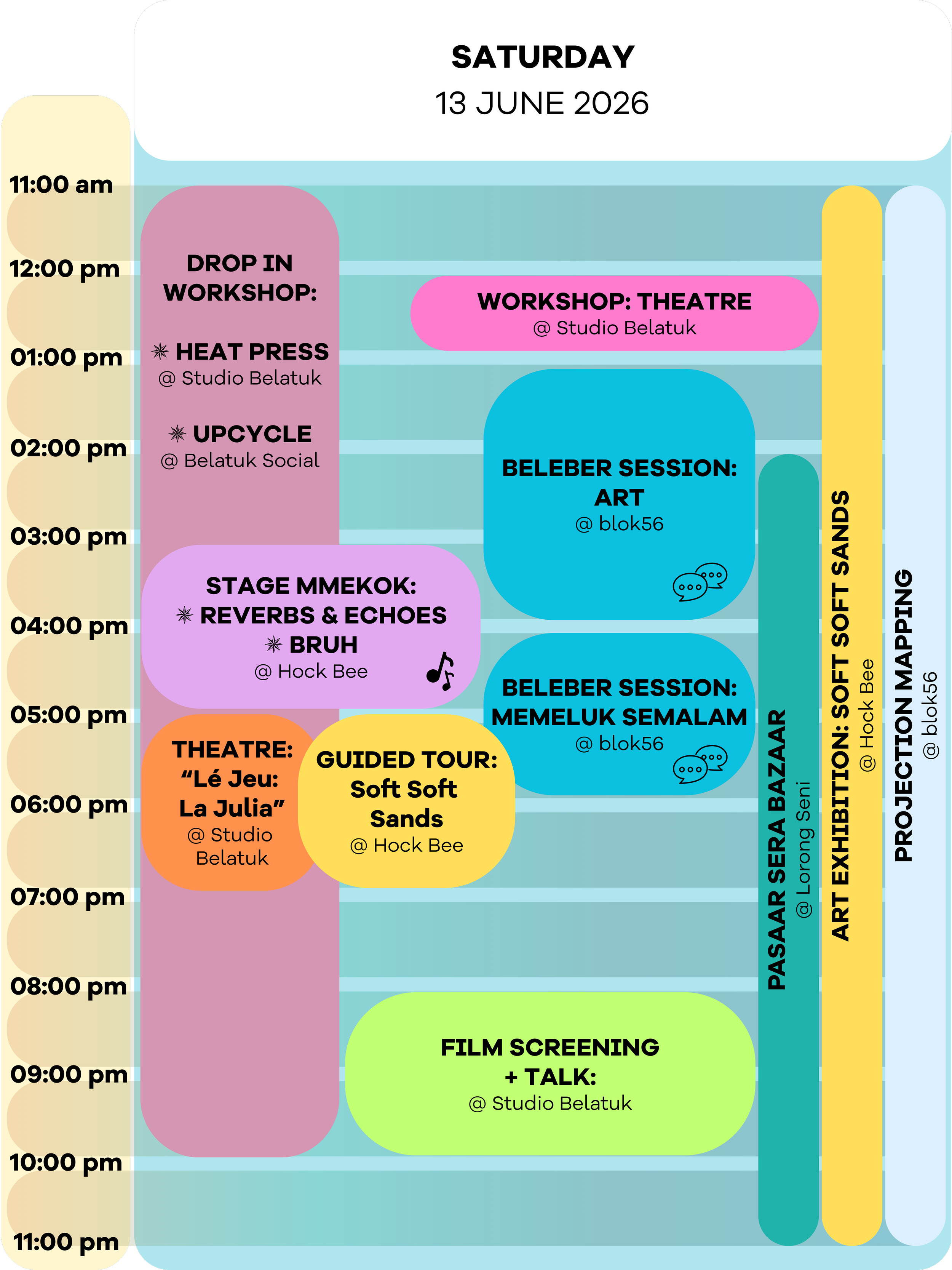 Saturday Schedule